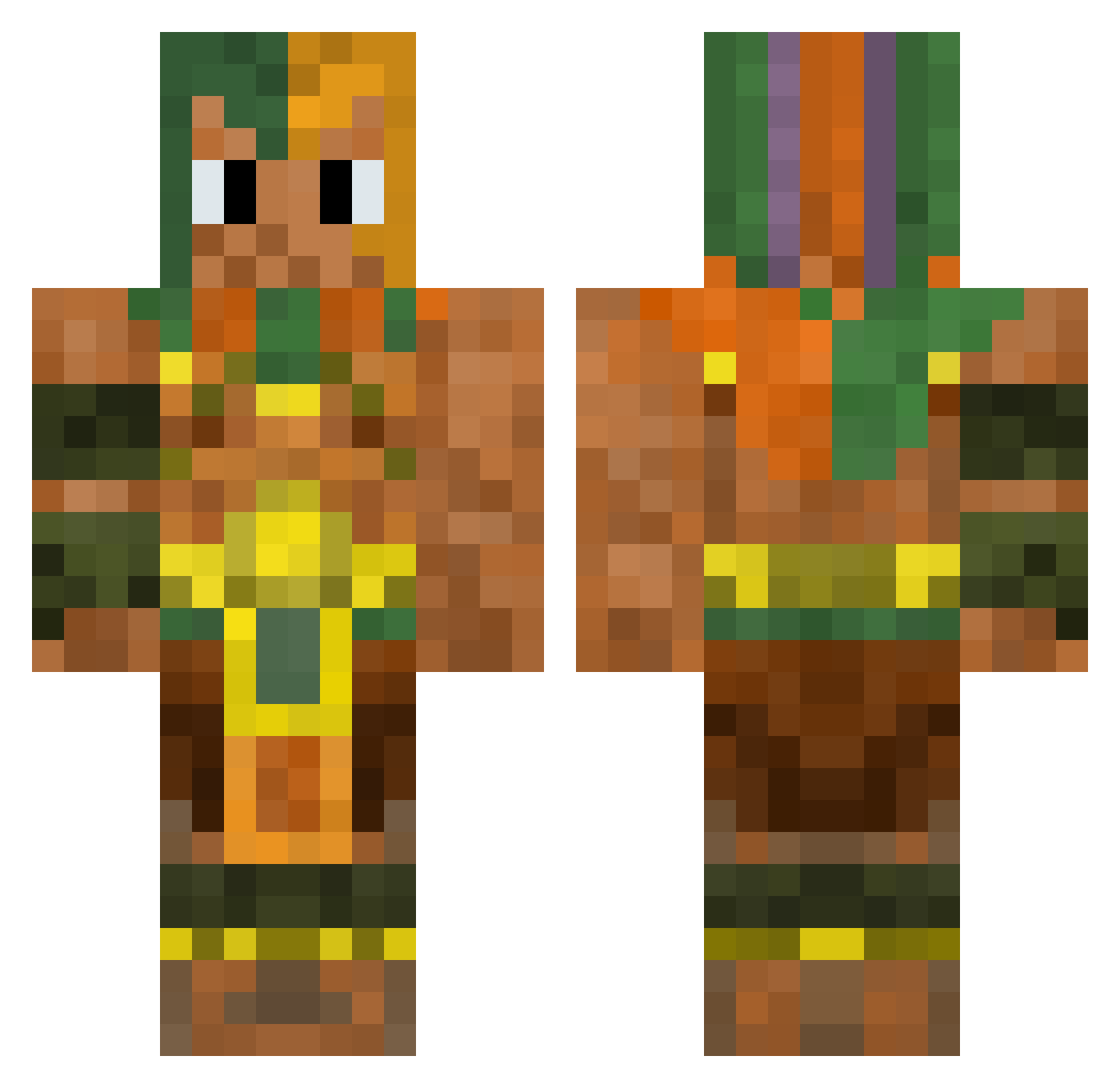 _leshi_ Minecraft skin, front and back view