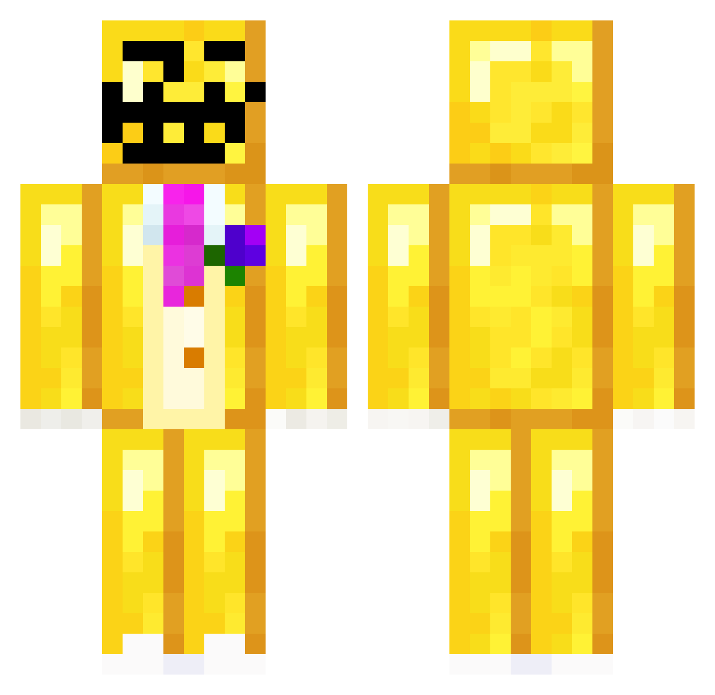 _dust_fox_ Minecraft skin, front and back view