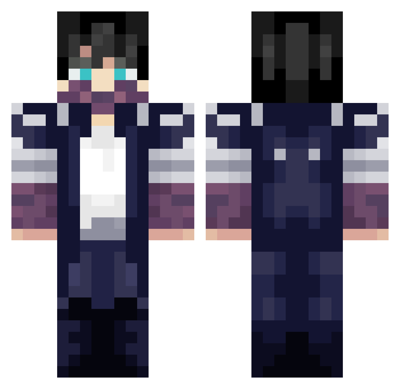 itZzosku Minecraft skin, front and back view