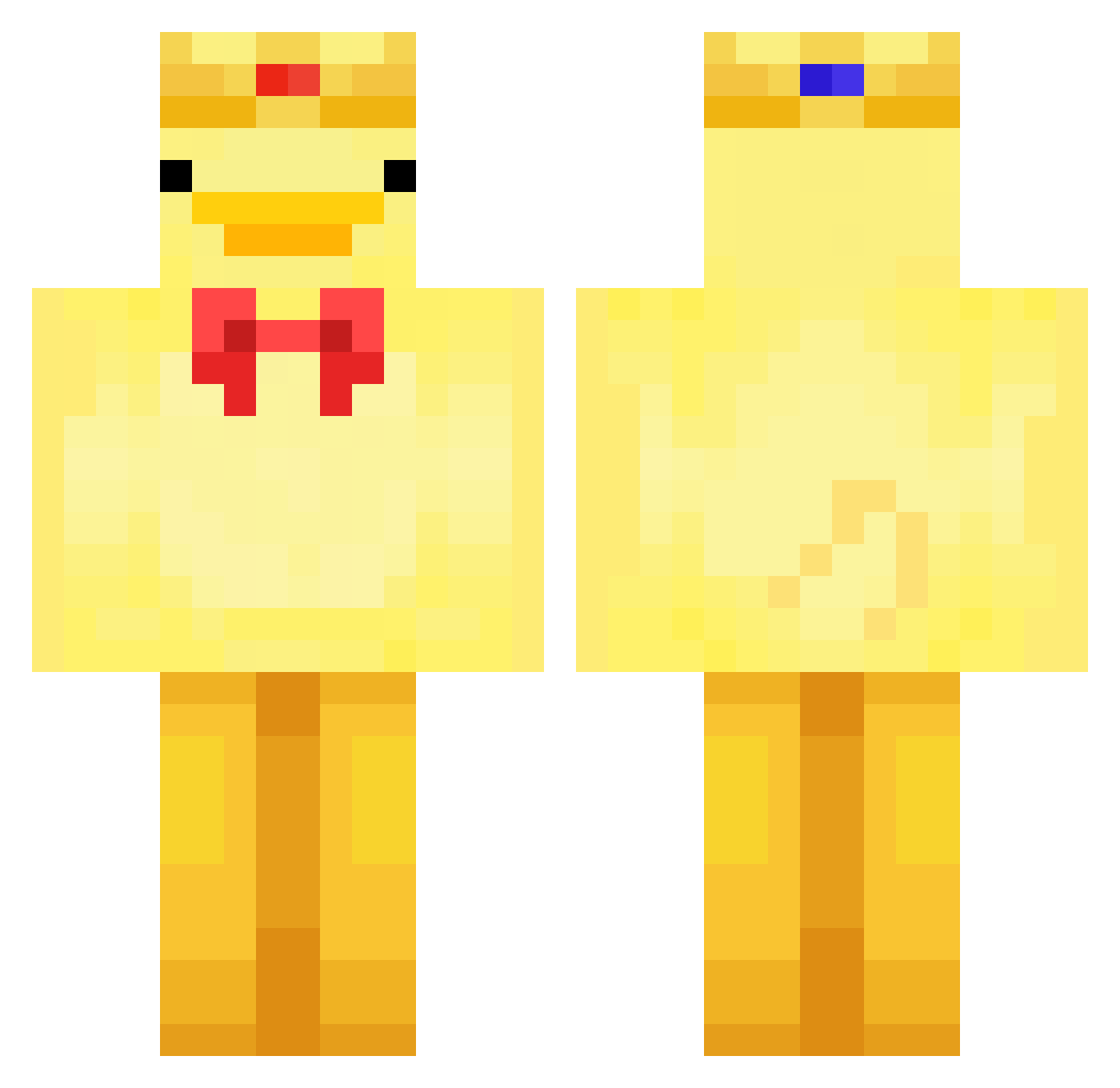 Jangchunsam Minecraft skin, front and back view