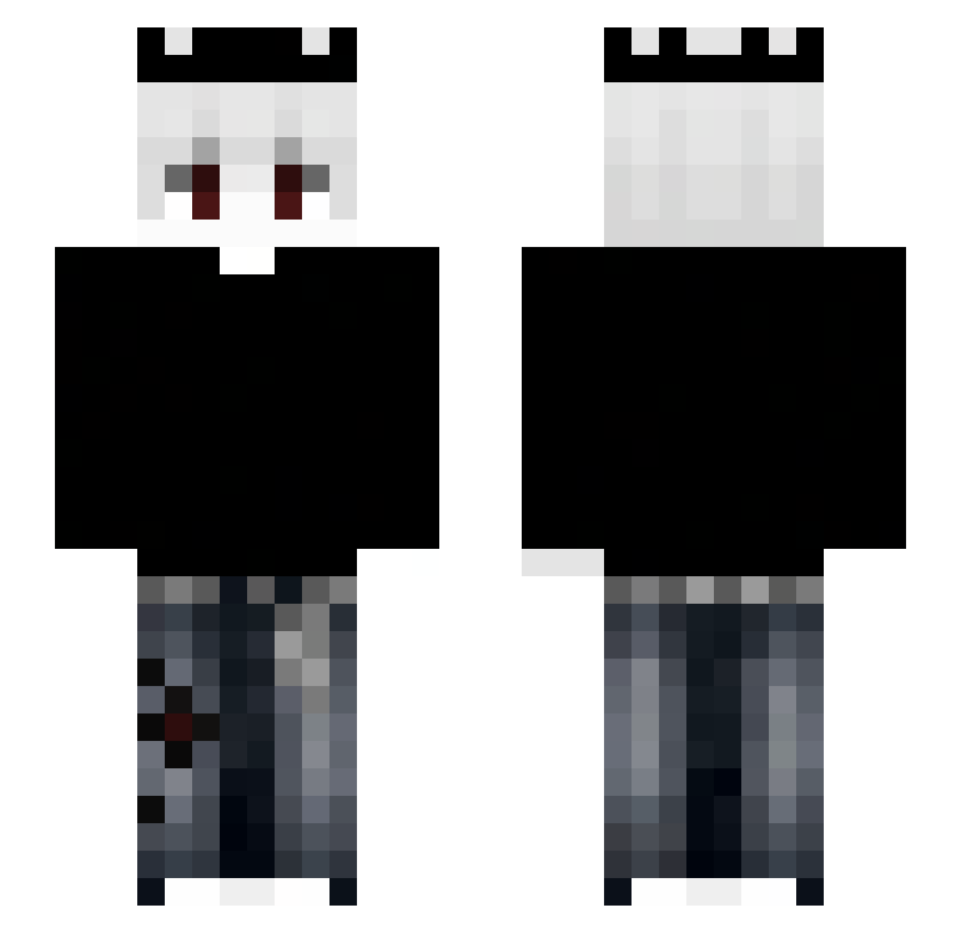 LucasNG12 Minecraft skin, front and back view