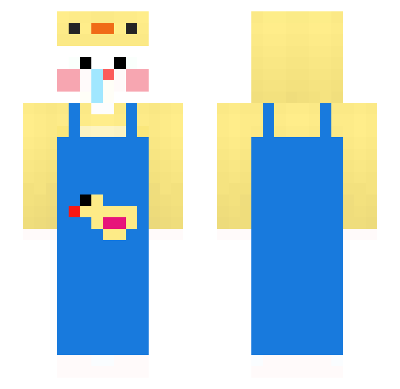 Pipatpong_022 Minecraft skin, front and back view