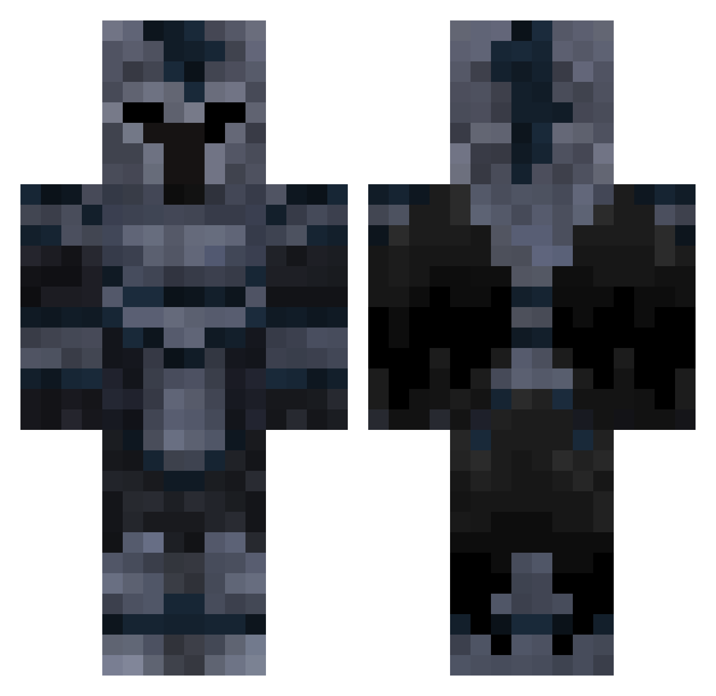 s1lvie_ Minecraft skin, front and back view