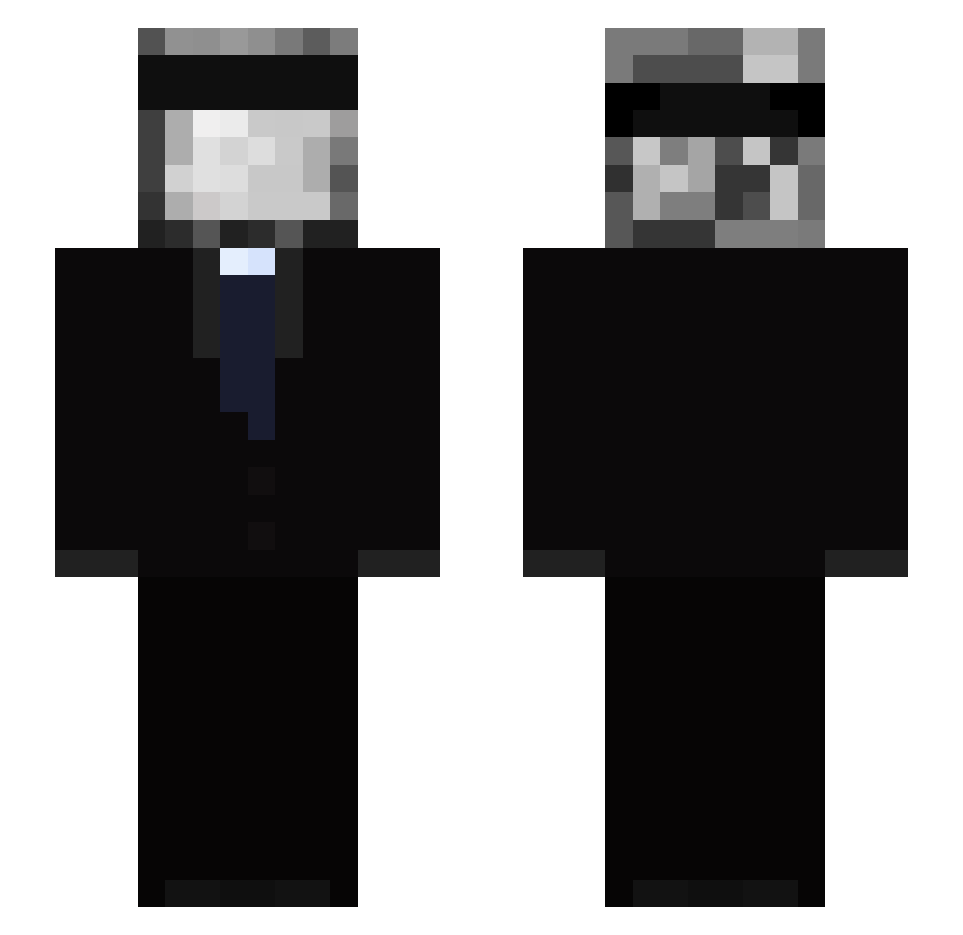 ElacelohaceMC Minecraft skin, front and back view