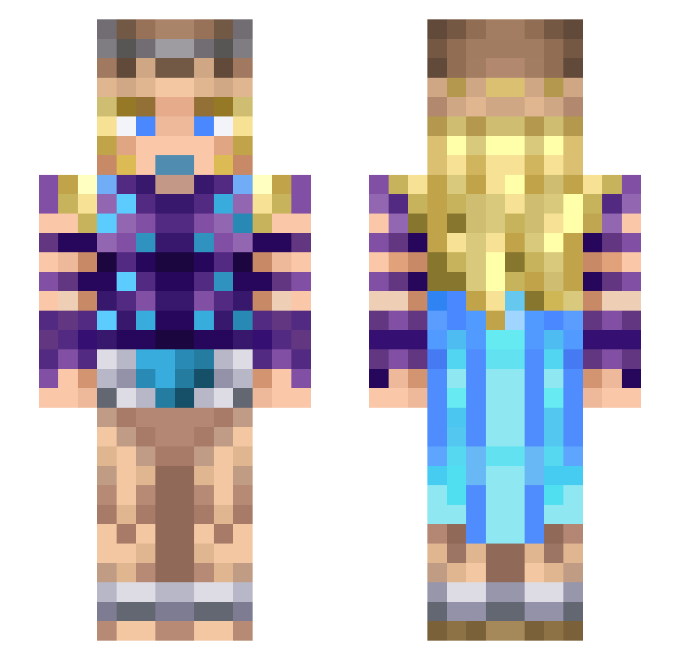 some1somwhere Minecraft skin, front and back view