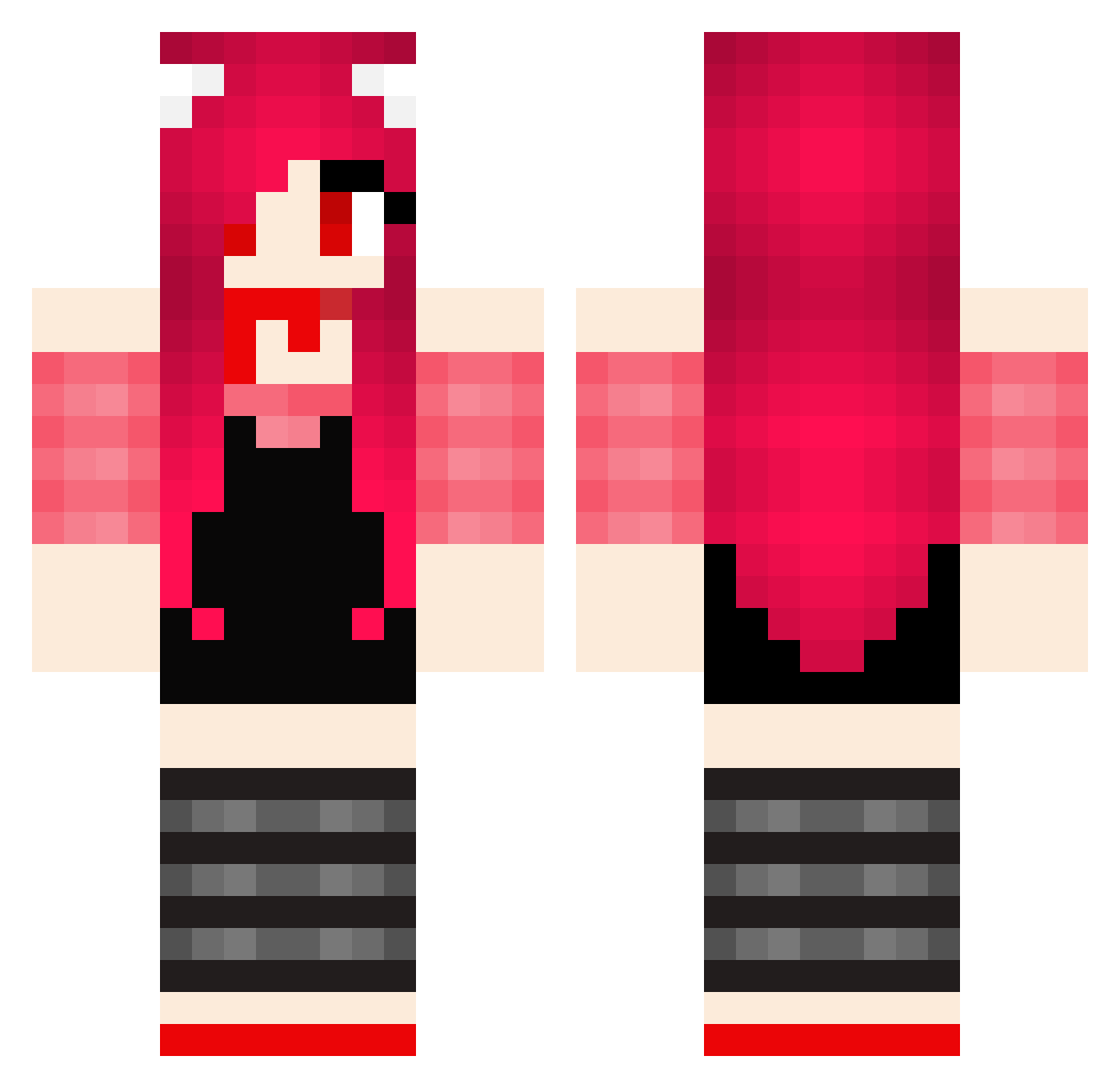 f4113n_4n931 Minecraft skin, front and back view