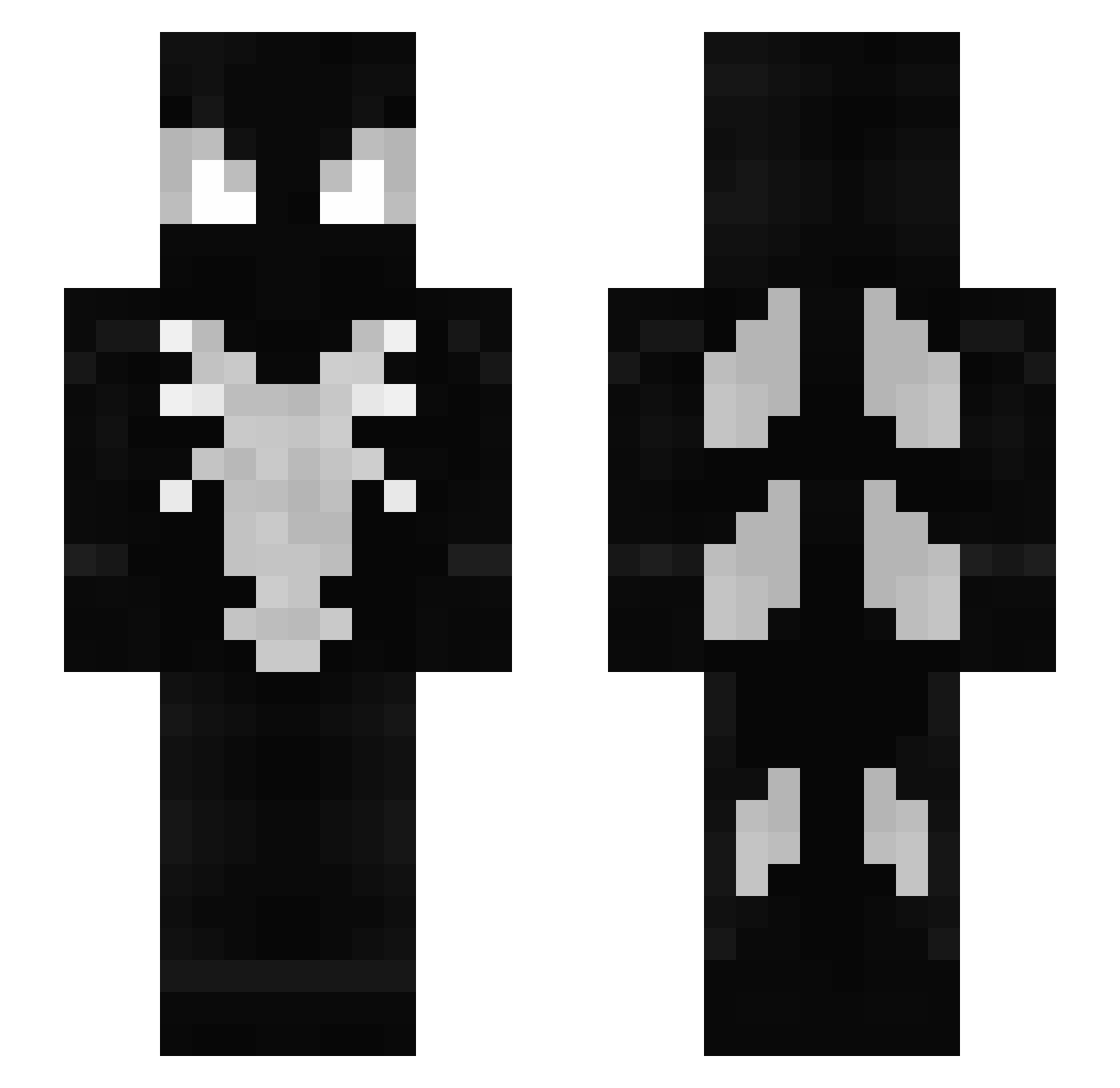 DimApple705 Minecraft skin, front and back view