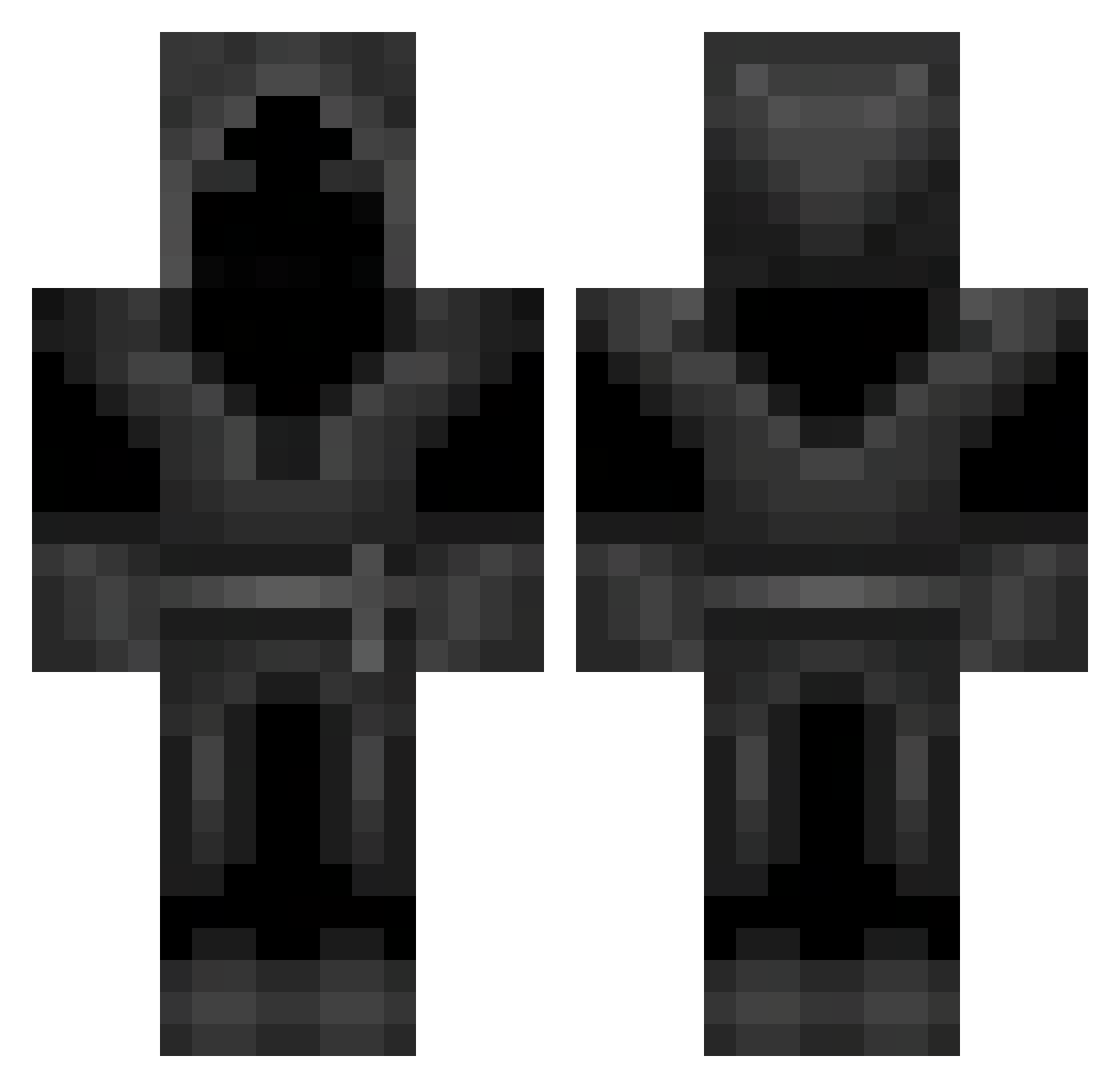 LordDam4o Minecraft skin, front and back view