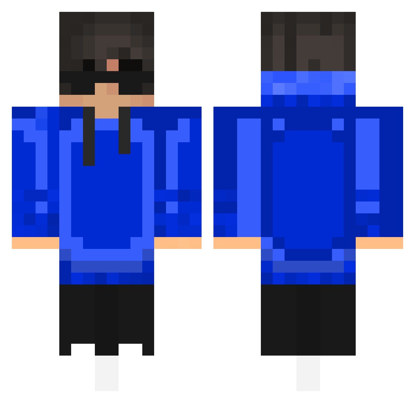 pNexon_ Minecraft skin, front and back view