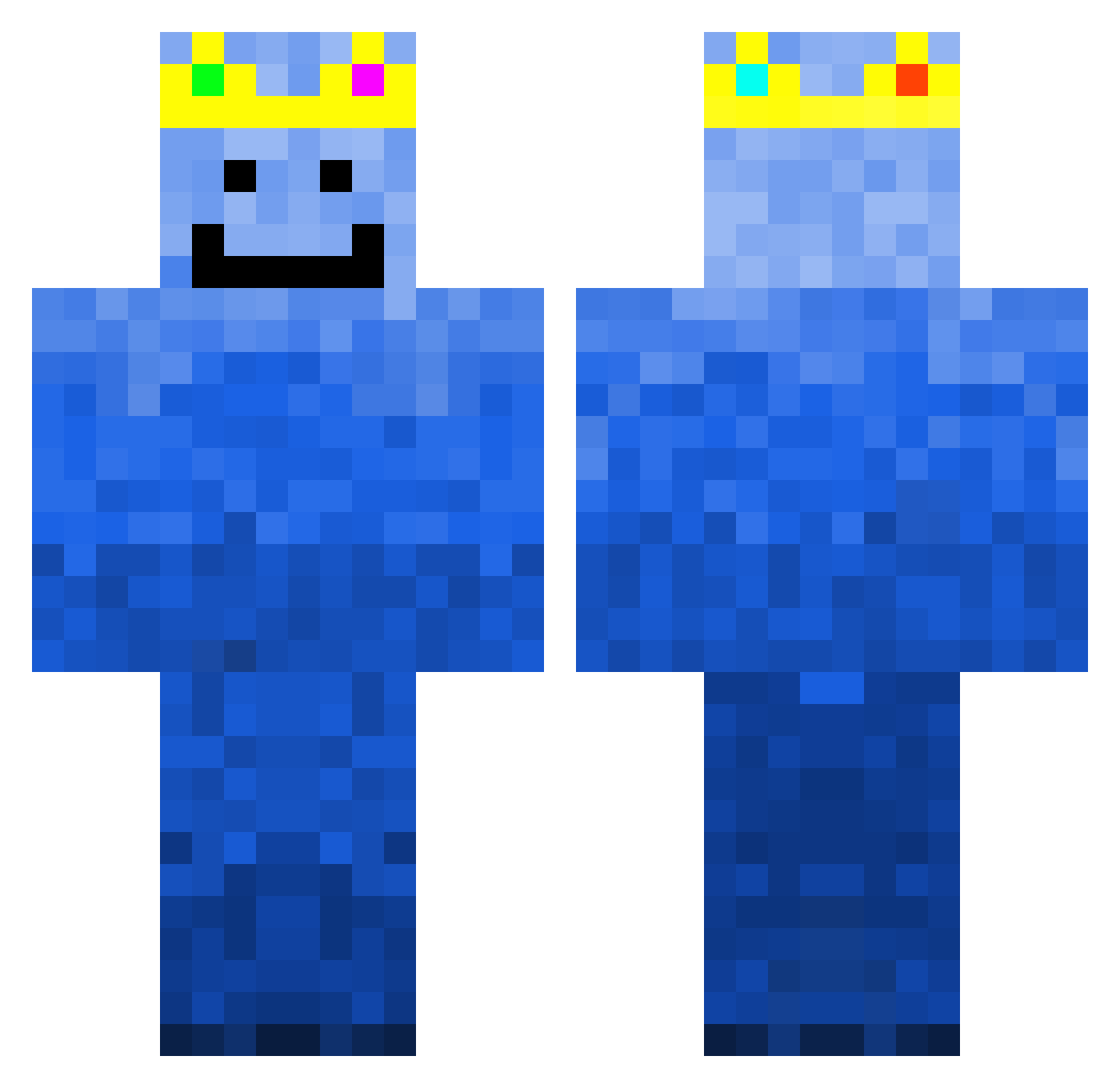 SAIFARY Minecraft skin, front and back view