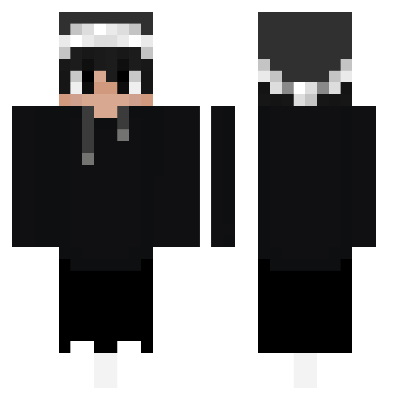 roanake1 Minecraft skin, front and back view