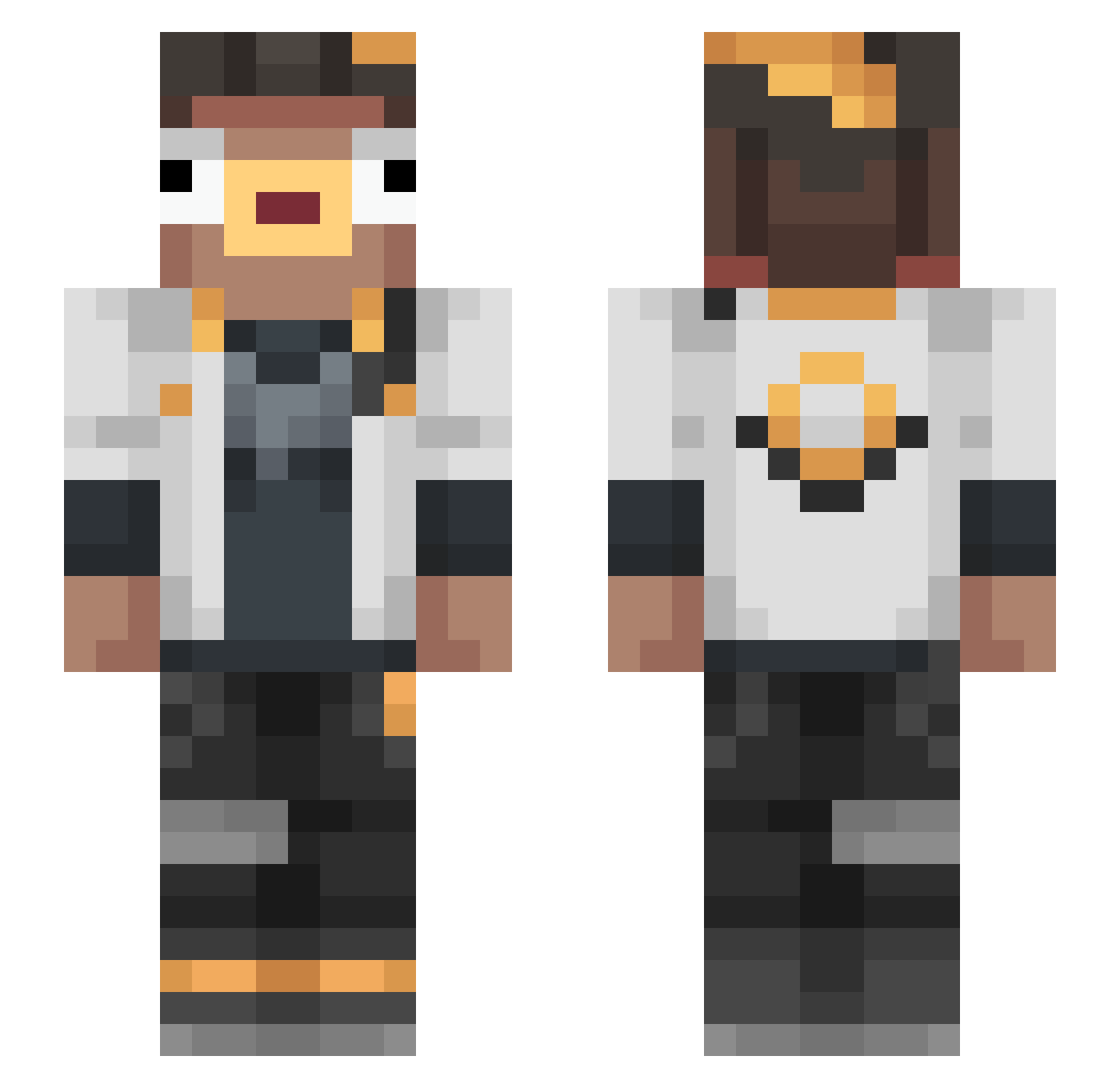 BossManJB_ Minecraft skin, front and back view