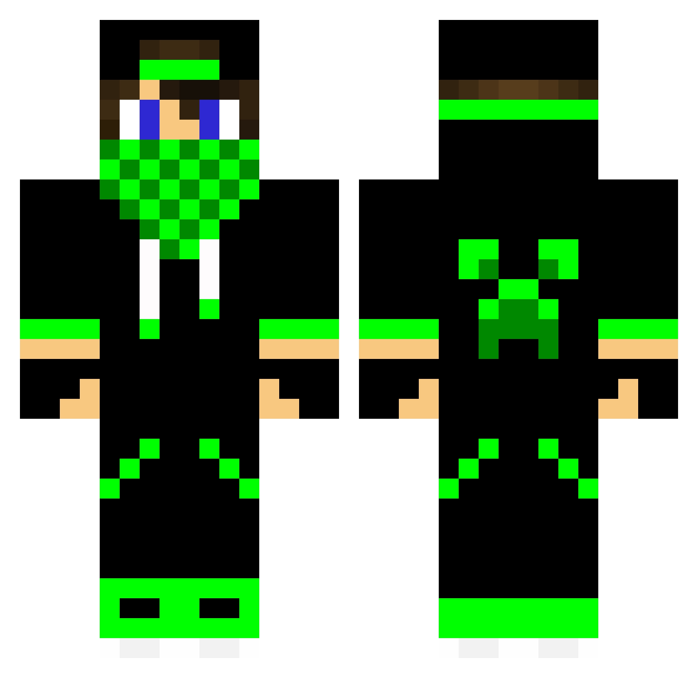 thejudedude8 Minecraft skin, front and back view