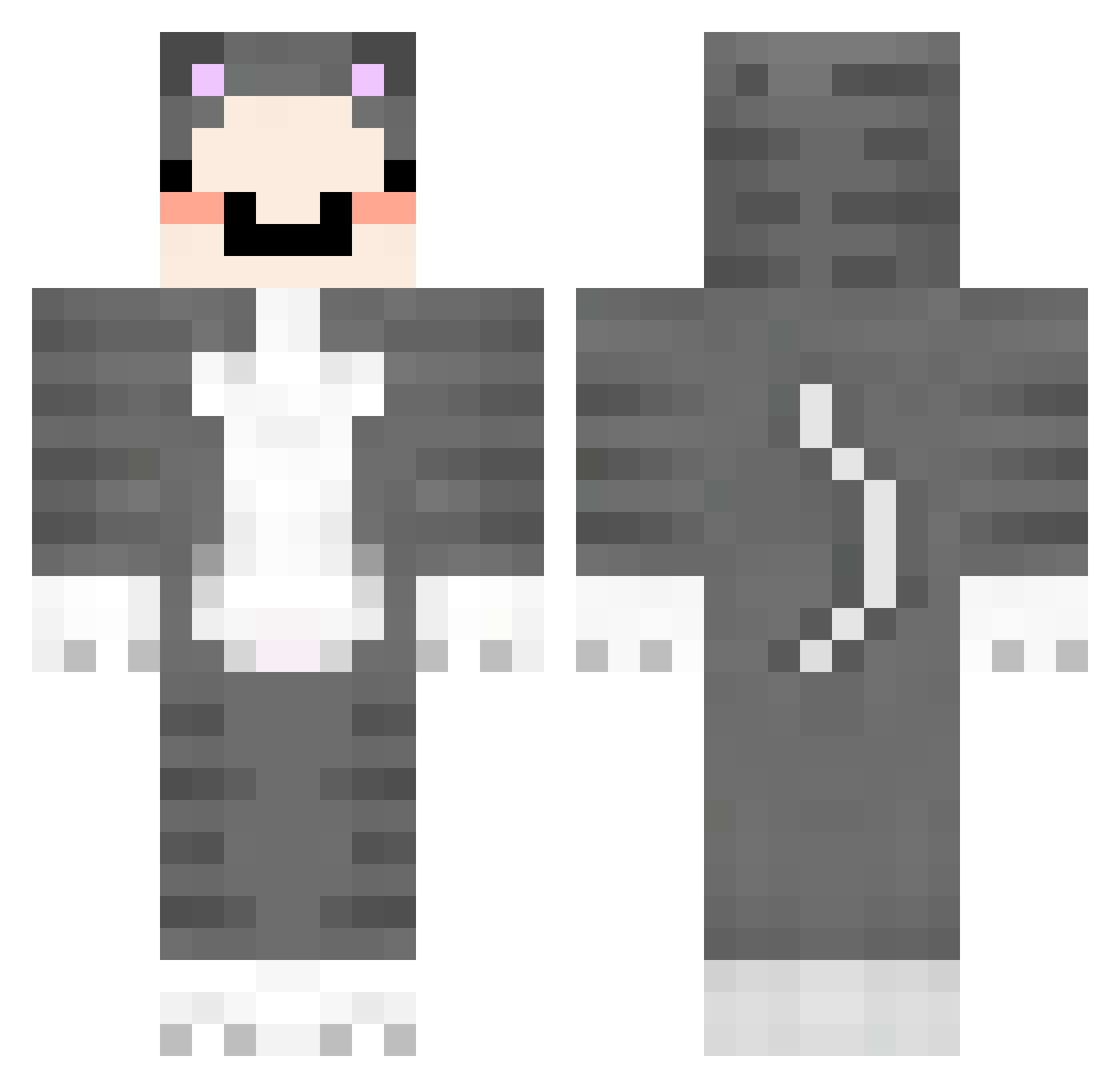 taichim1009 Minecraft skin, front and back view