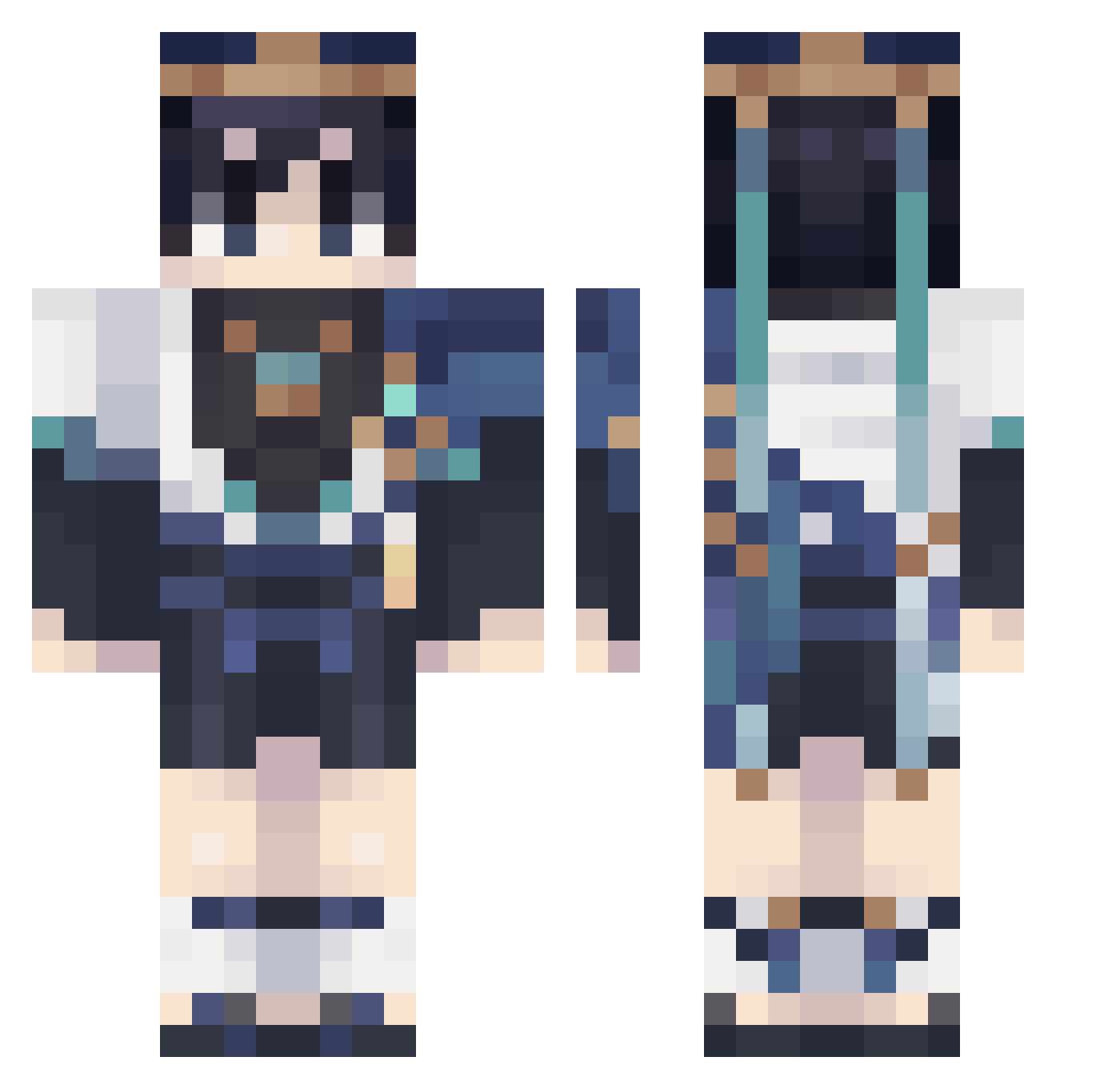 xxxShouweixxx Minecraft skin, front and back view