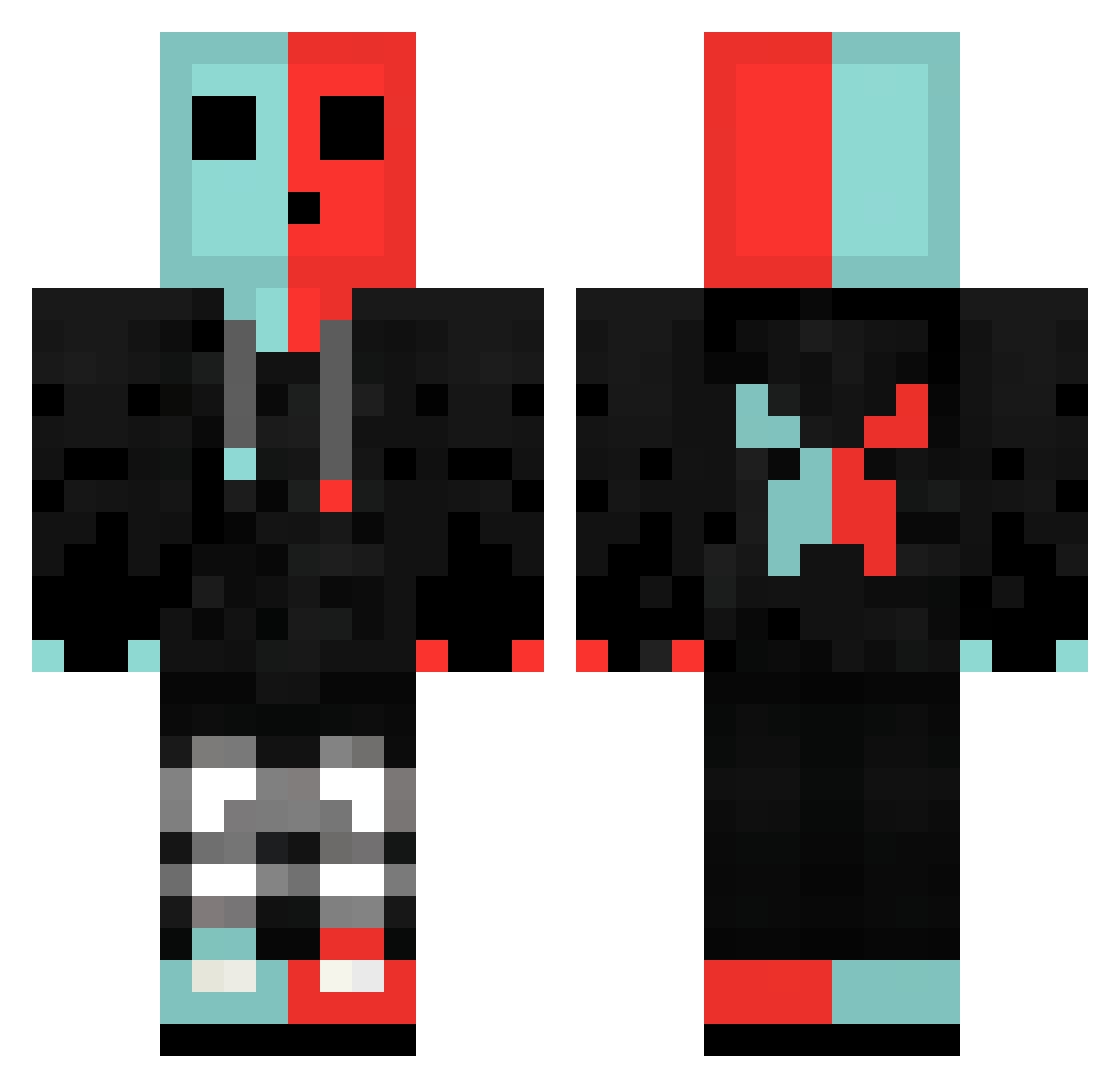 Josiah_wang Minecraft skin, front and back view