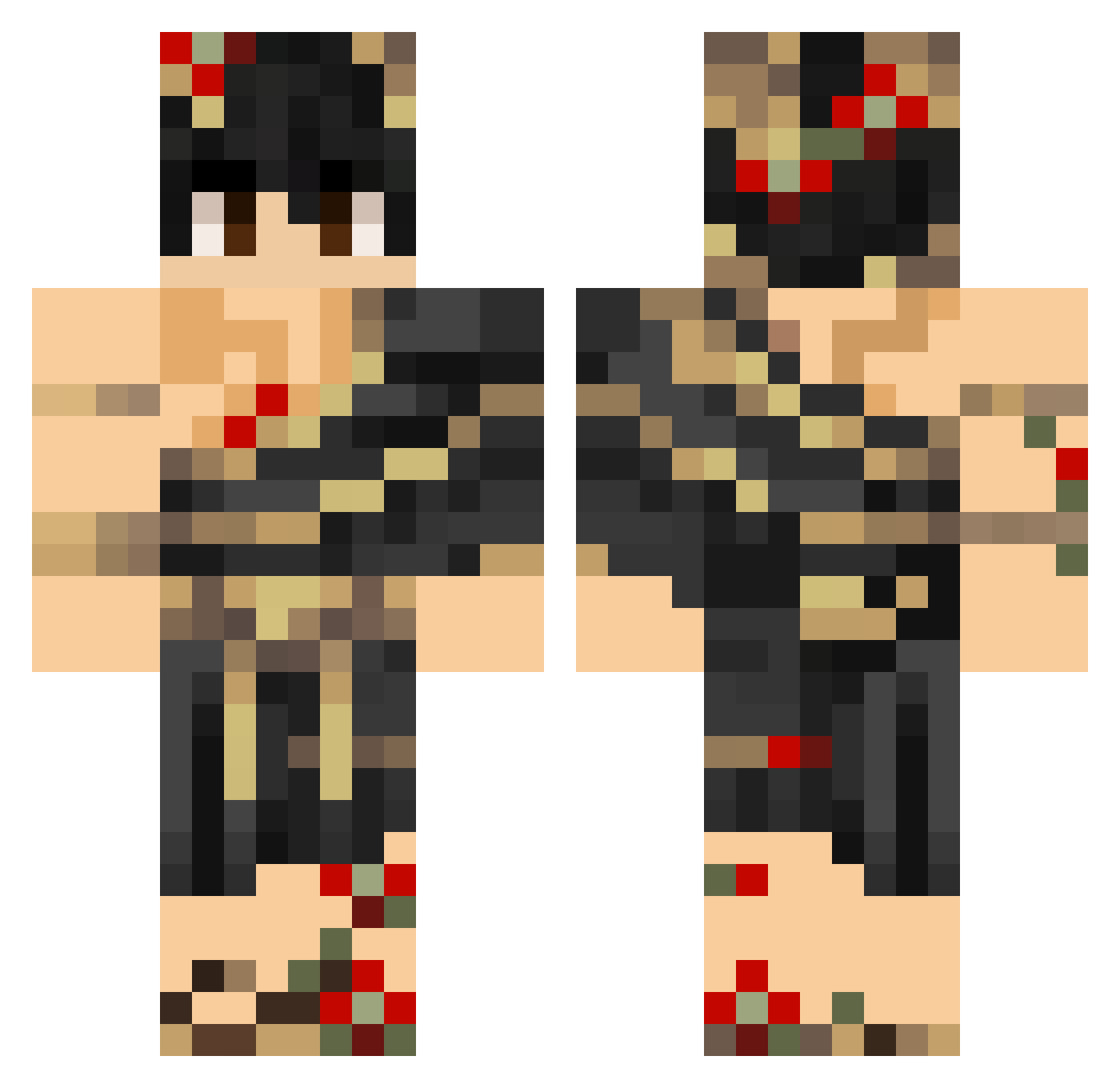 _Just_Austin_ Minecraft skin, front and back view