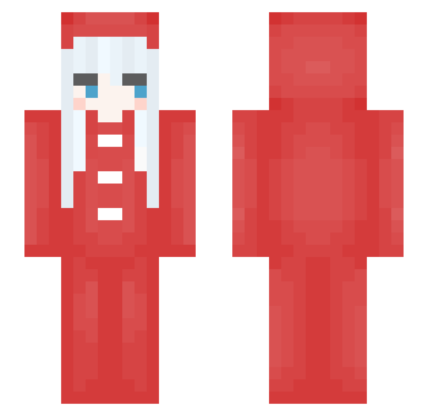 yueemoon Minecraft skin, front and back view