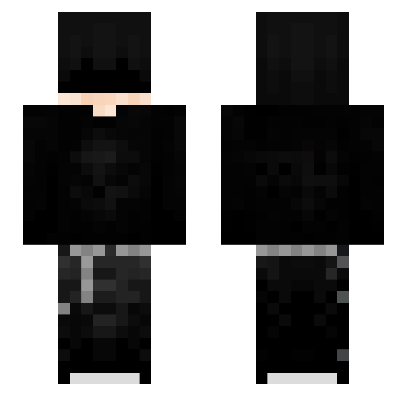 ZERO_EGO Minecraft skin, front and back view