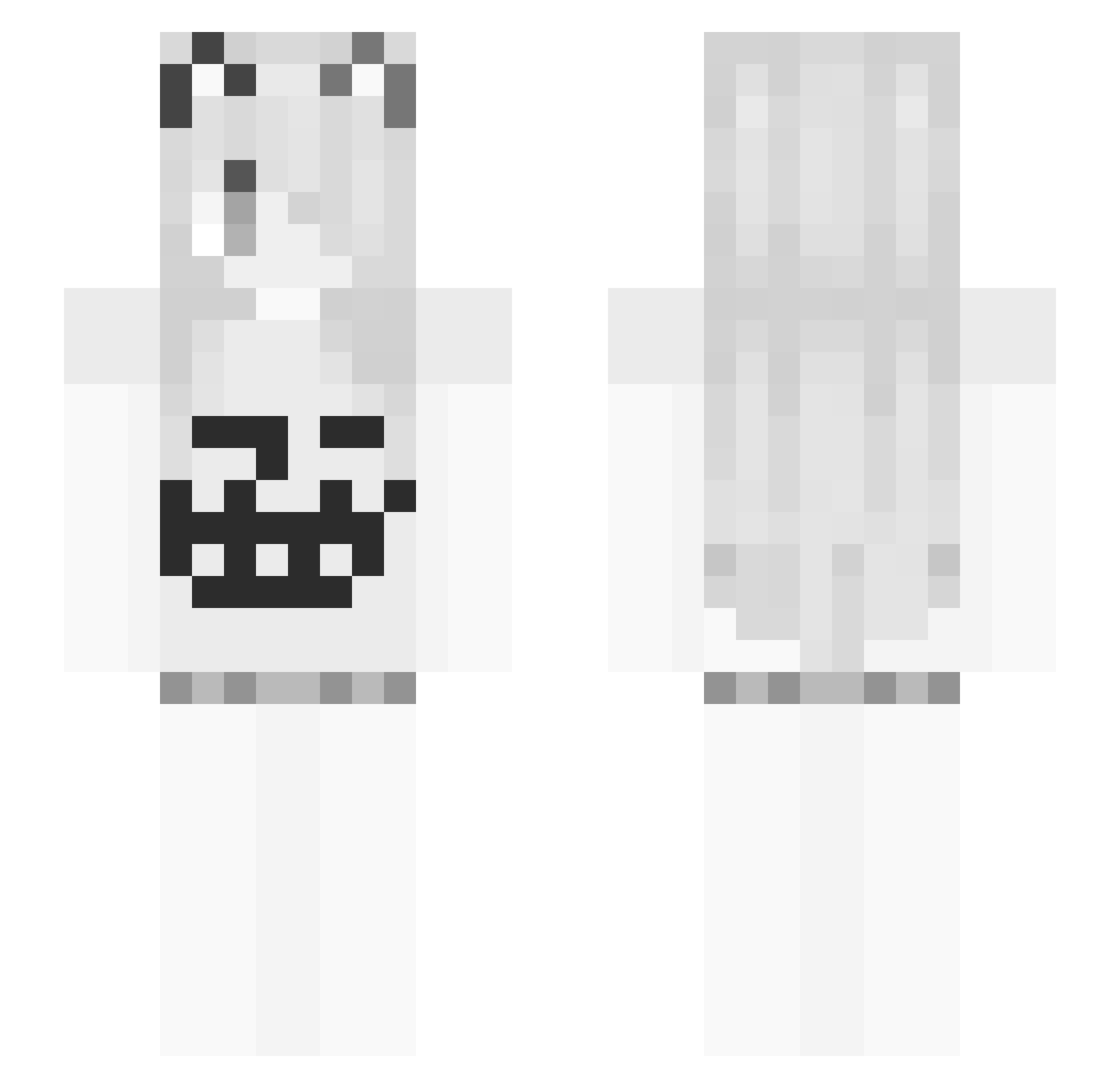 VirtualKiwi Minecraft skin, front and back view