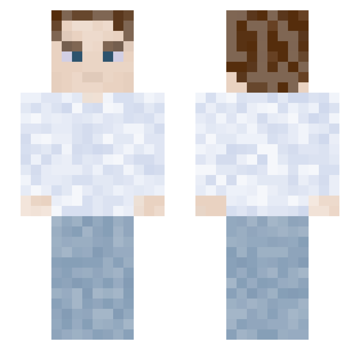 xLinnaeus Minecraft skin, front and back view