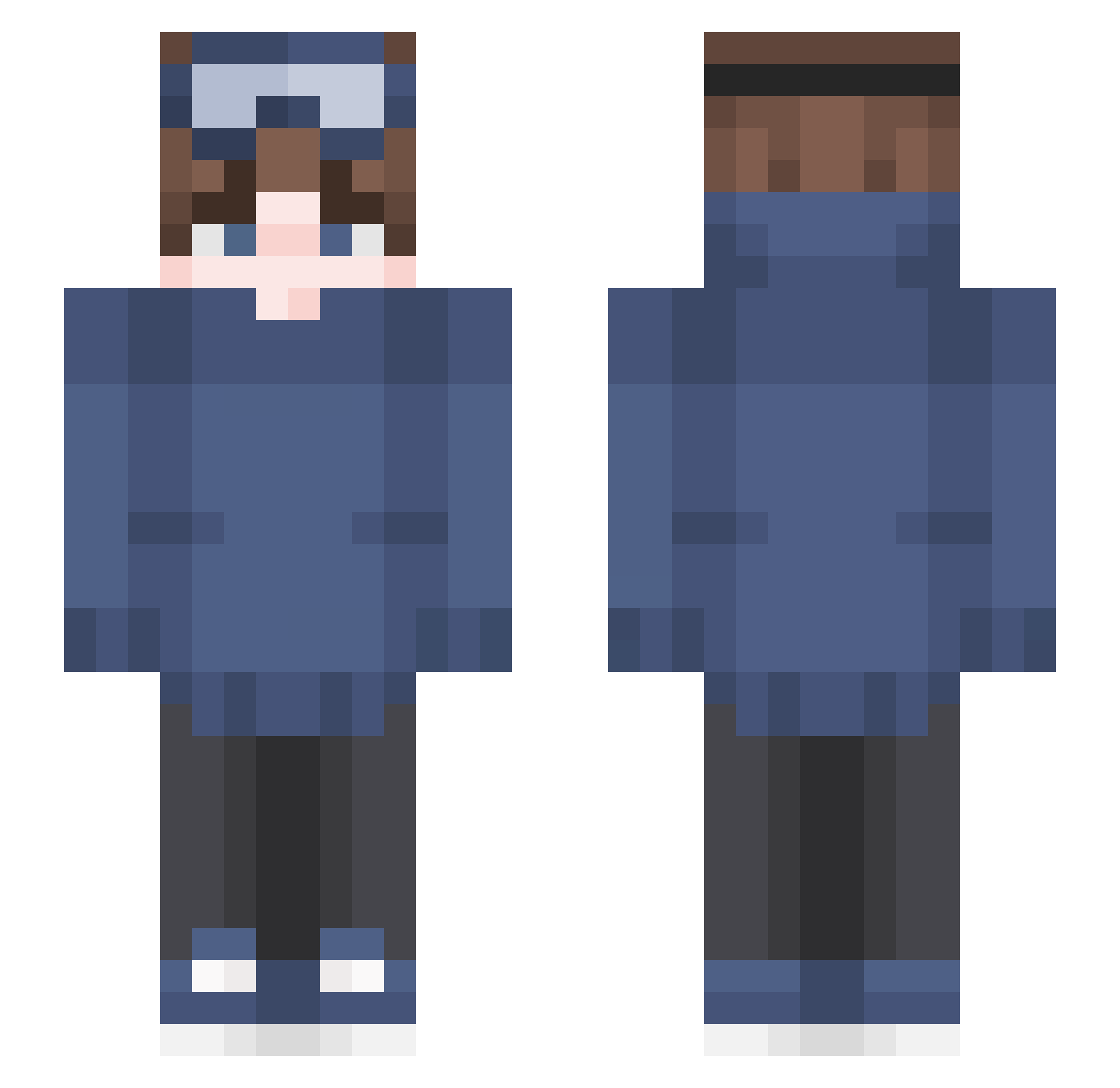 Urenson Minecraft skin, front and back view