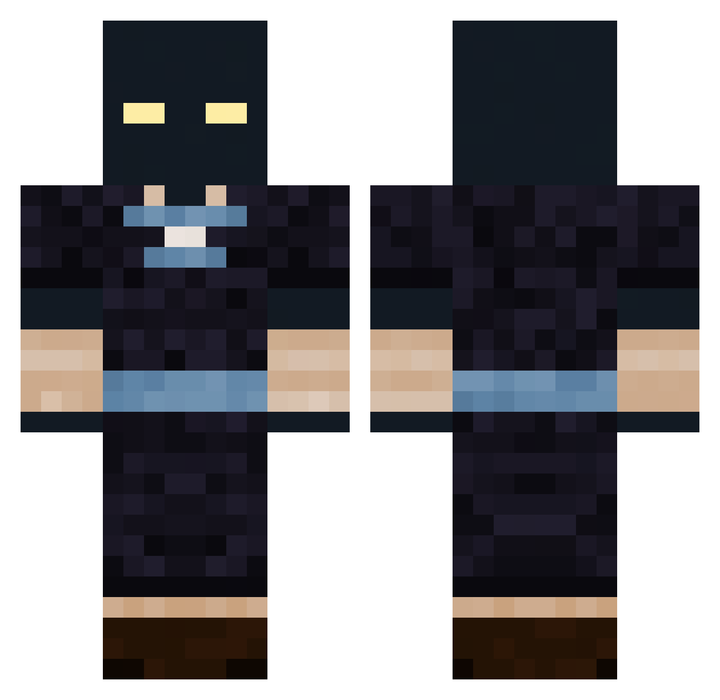 remedo Minecraft skin, front and back view