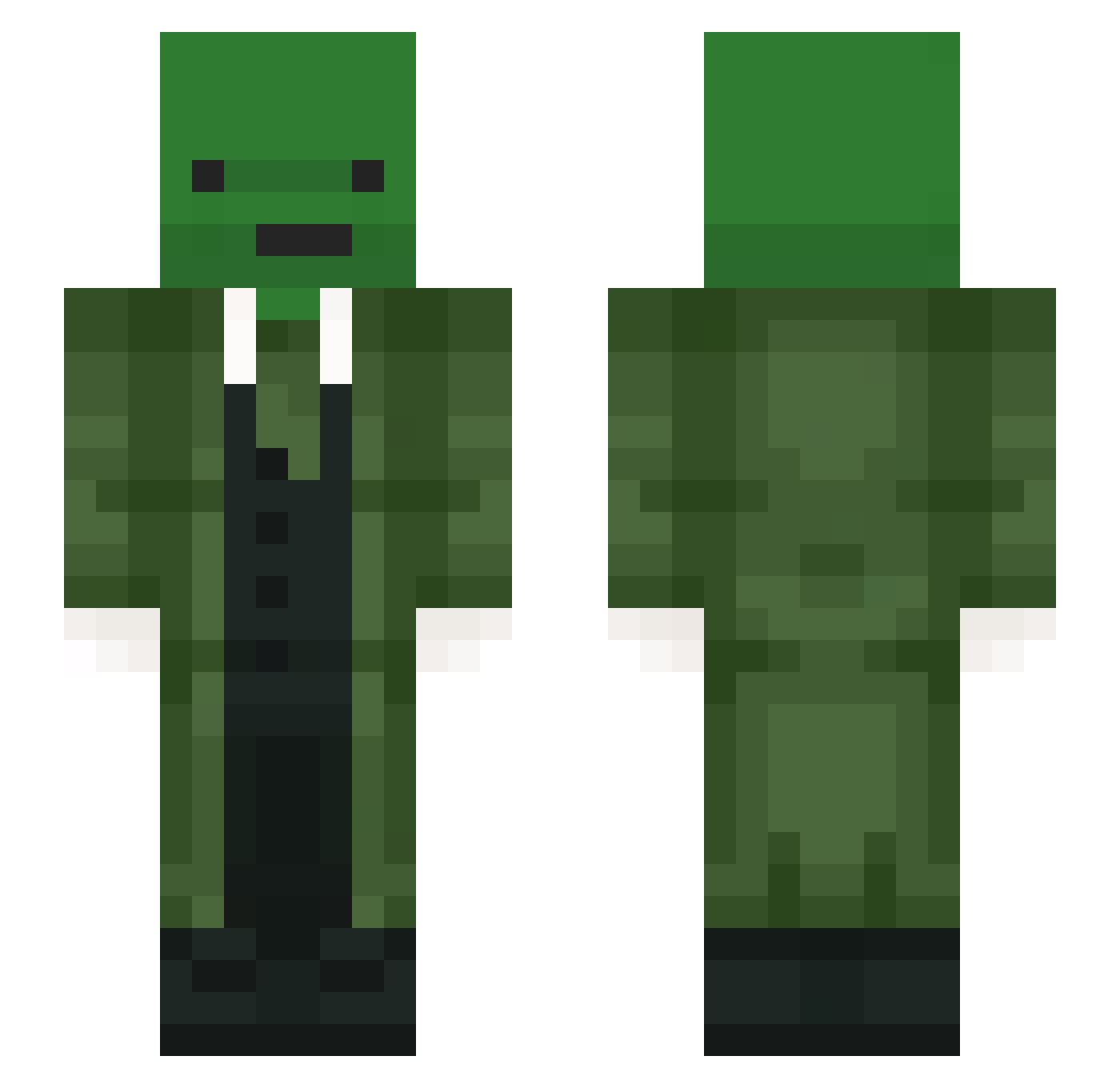 HUANGguahahaha Minecraft skin, front and back view