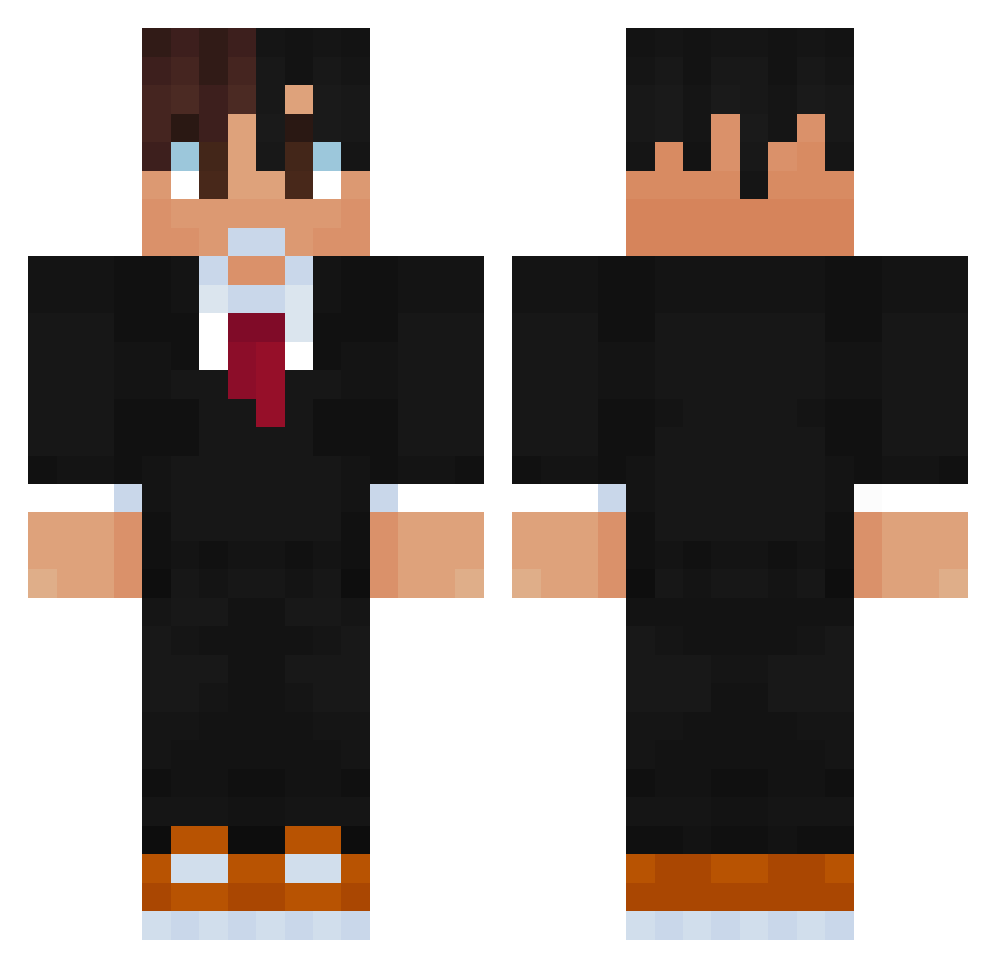 rogaliqq Minecraft skin, front and back view