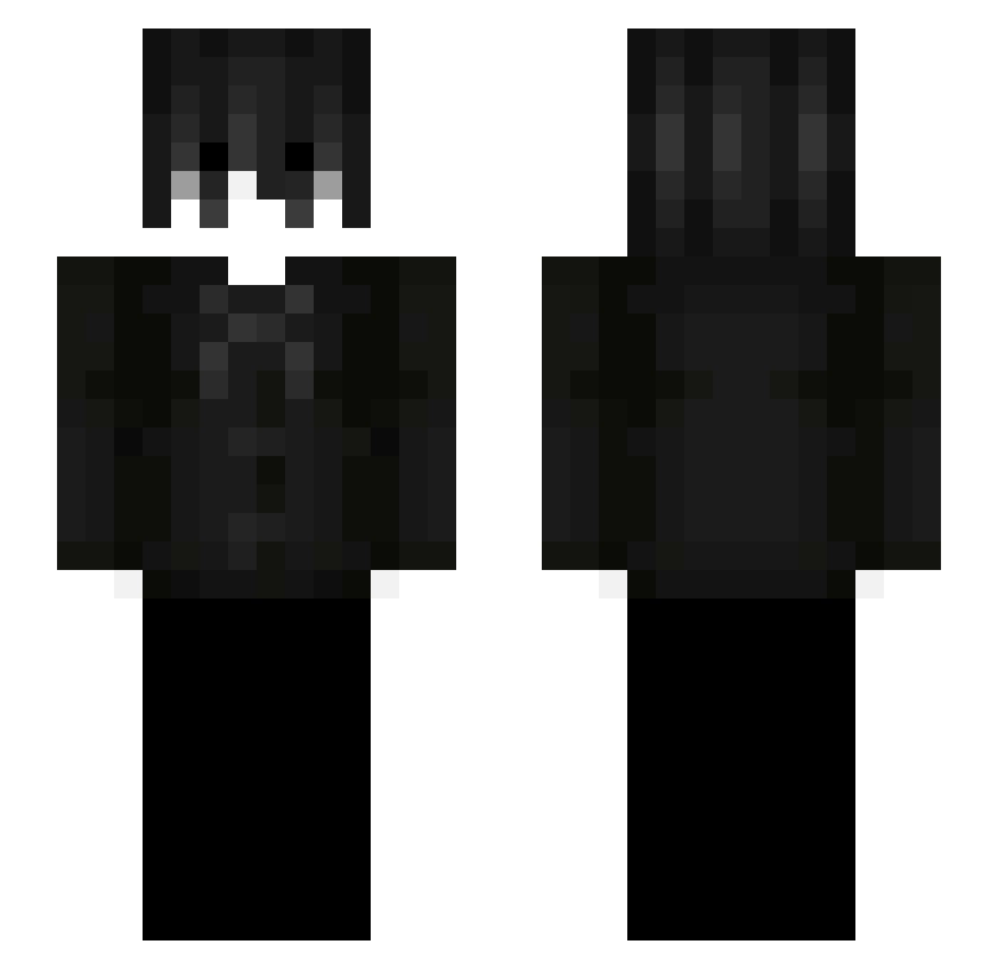toimy Minecraft skin, front and back view