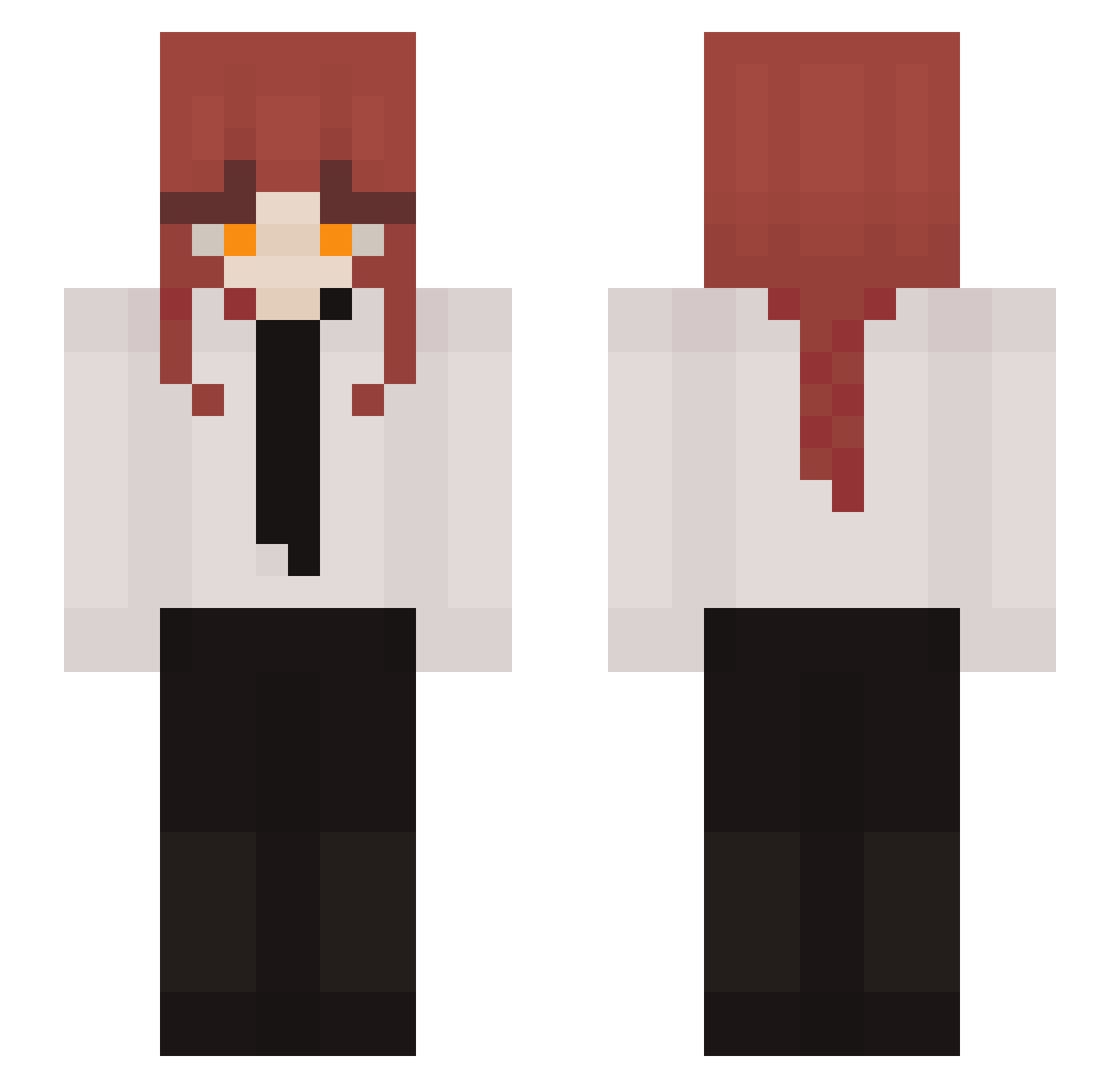 Mace_Swap Minecraft skin, front and back view