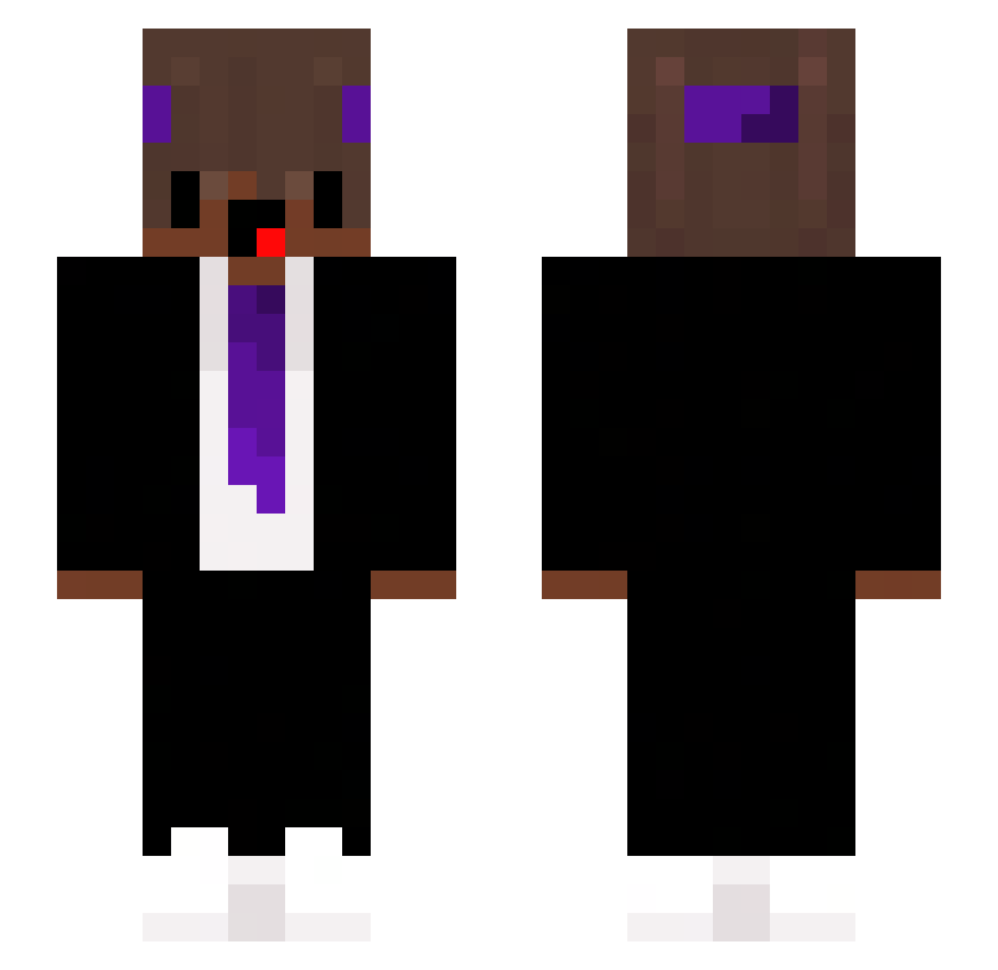iTzKazu_ Minecraft skin, front and back view