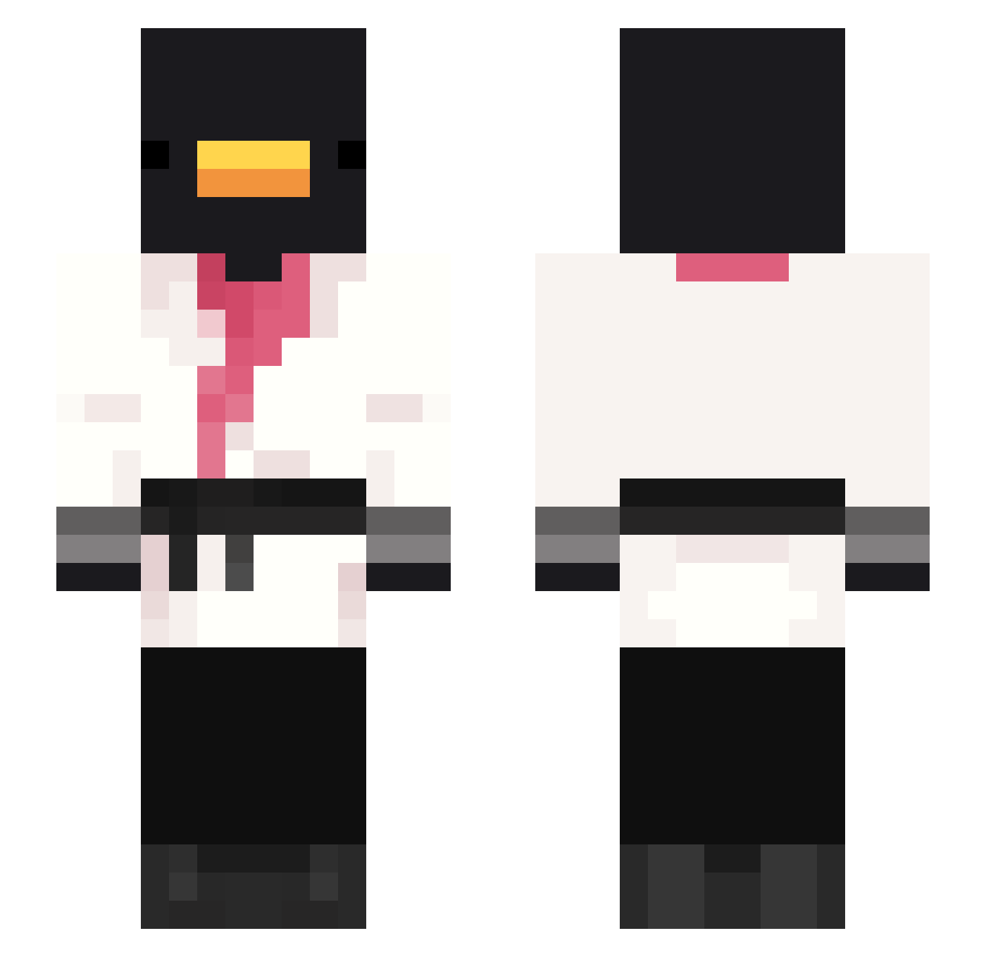 DoYoung_0120 Minecraft skin, front and back view