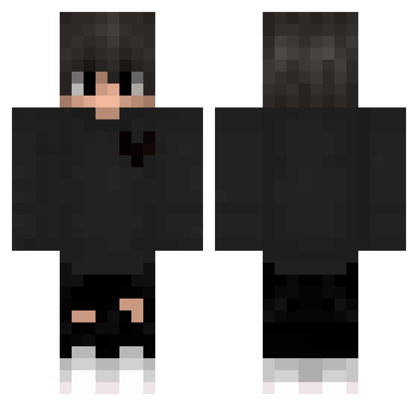 Vraics_ Minecraft skin, front and back view