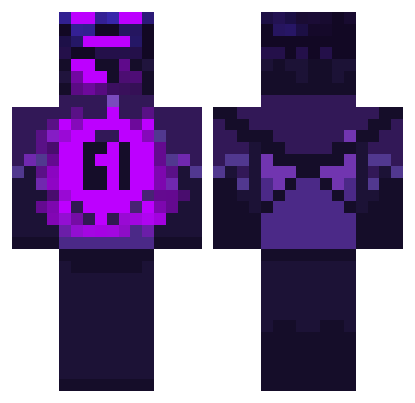Figure_8562 Minecraft skin, front and back view