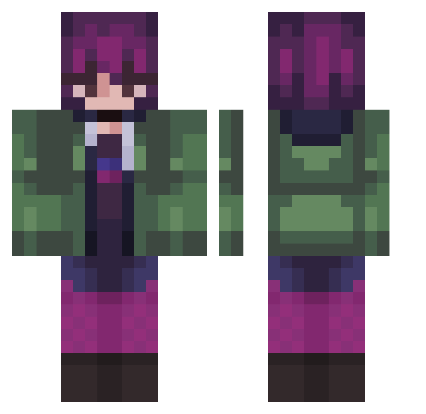 xSummer_blossom Minecraft skin, front and back view