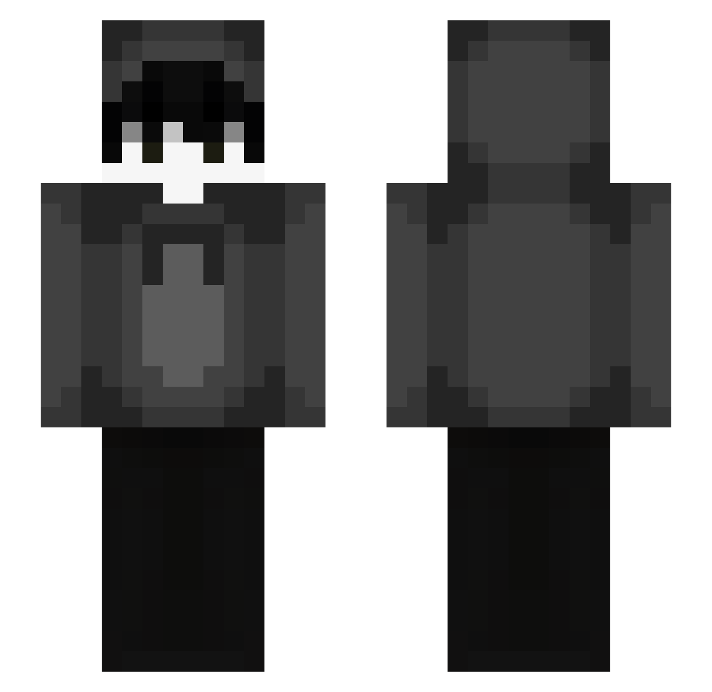 zfygl Minecraft skin, front and back view