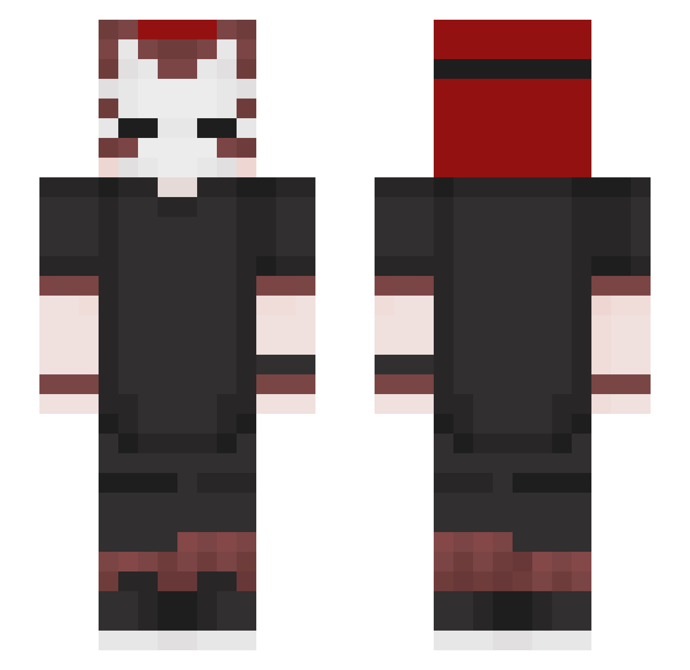 Freyy_ Minecraft skin, front and back view