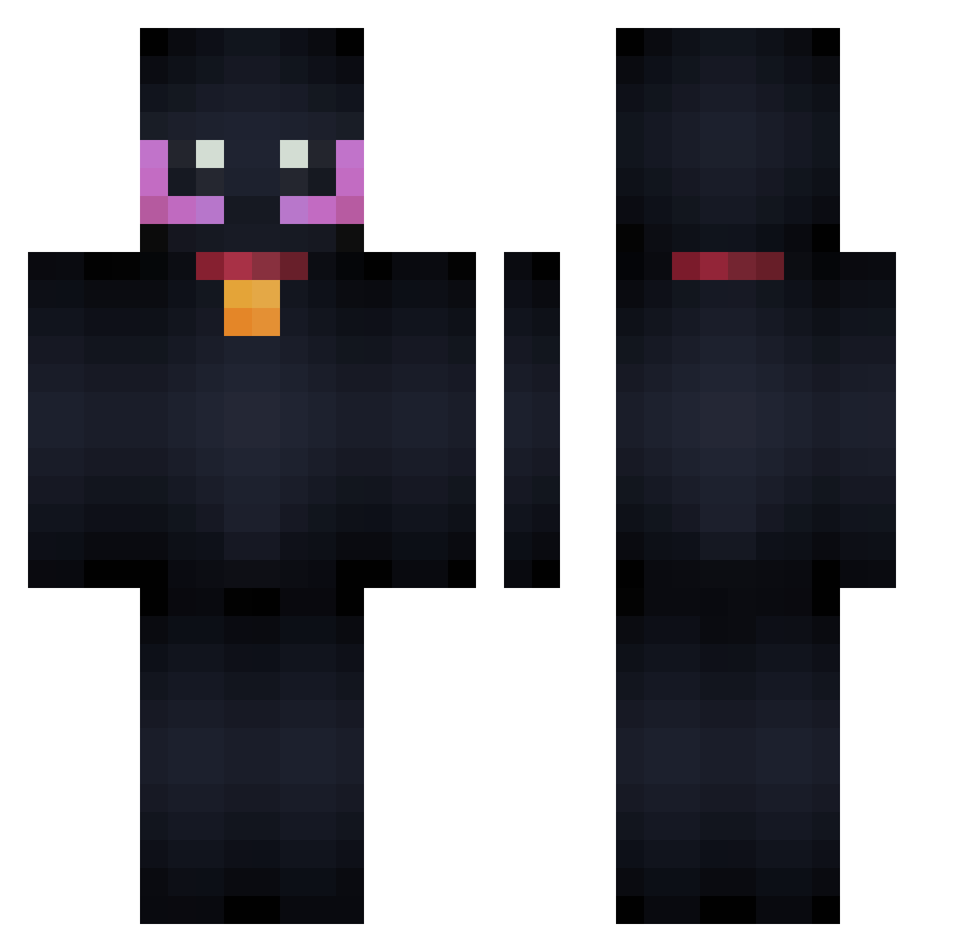 Lepalbosky Minecraft skin, front and back view