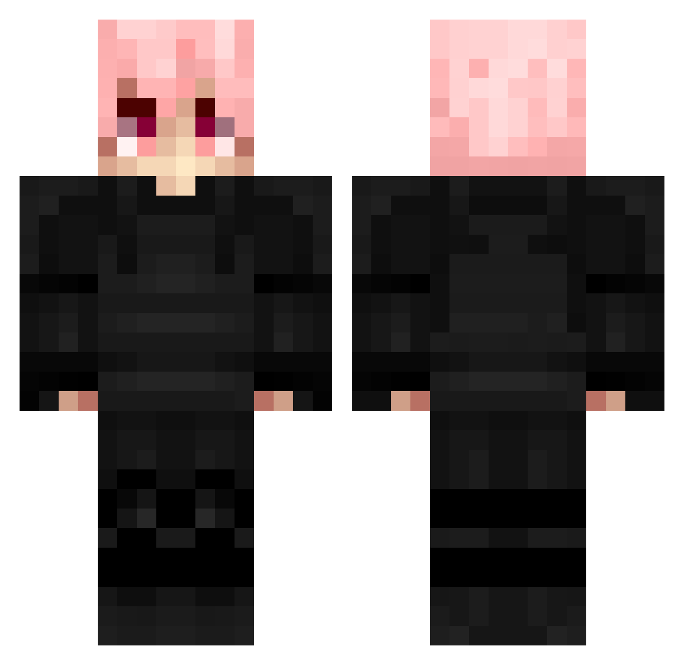 thadray Minecraft skin, front and back view