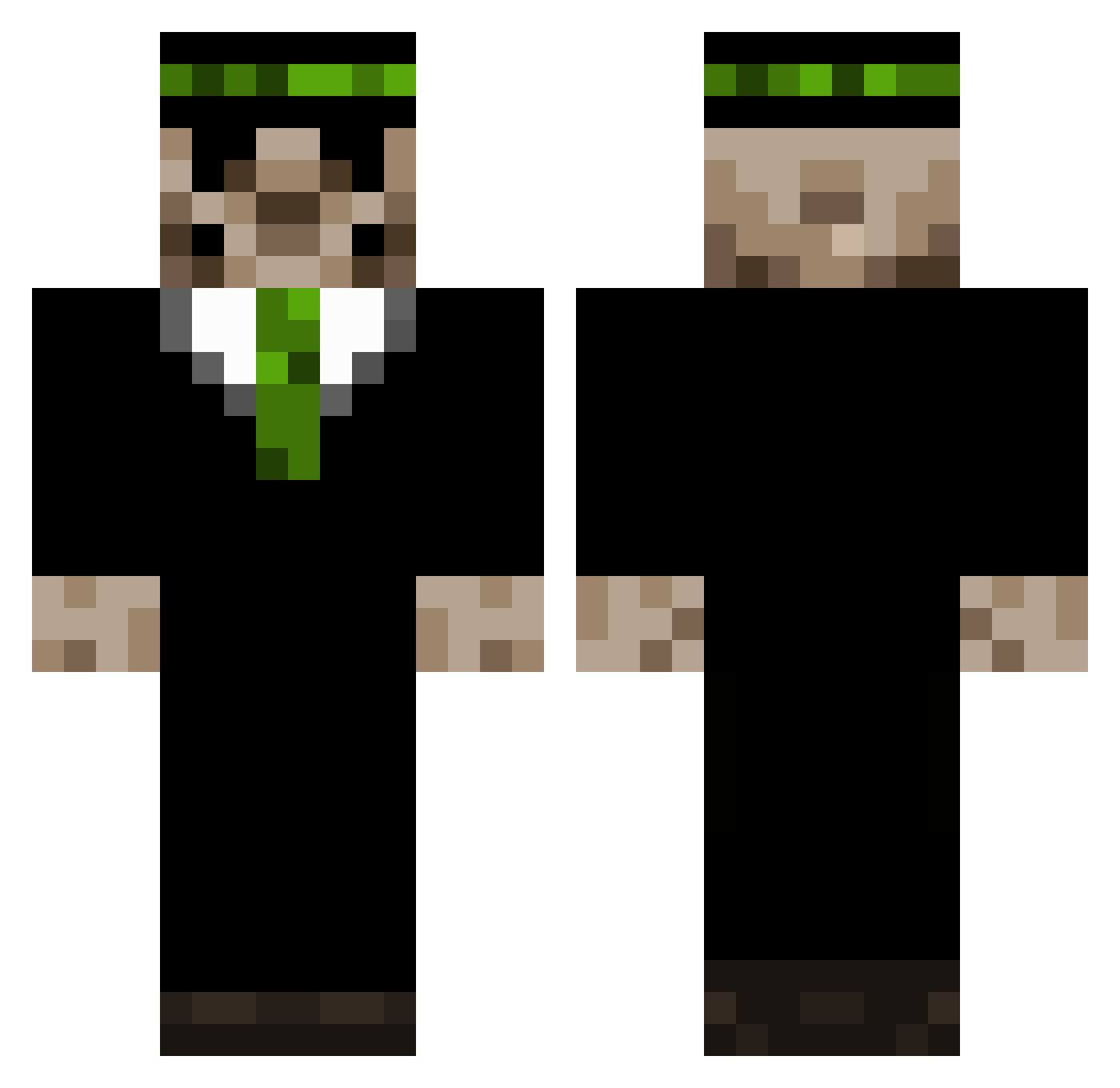 Widdy_ Minecraft skin, front and back view