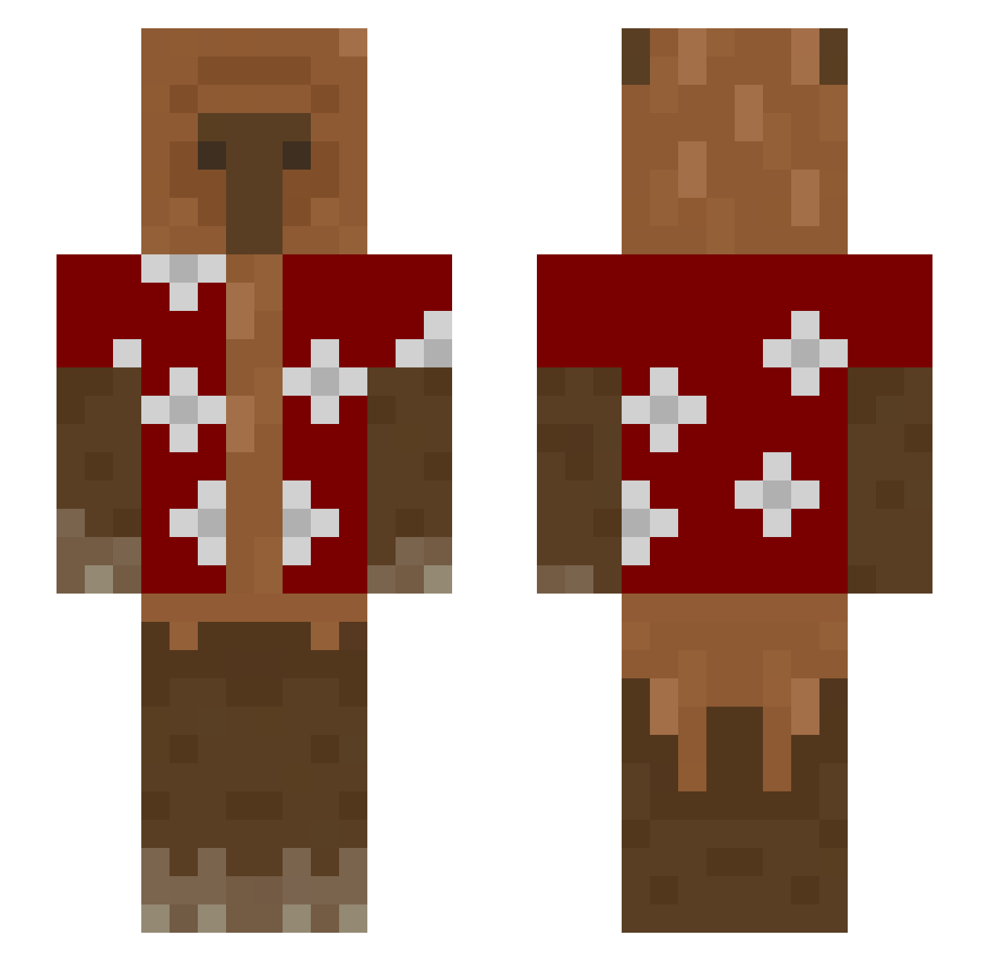 lagoon_baboon Minecraft skin, front and back view