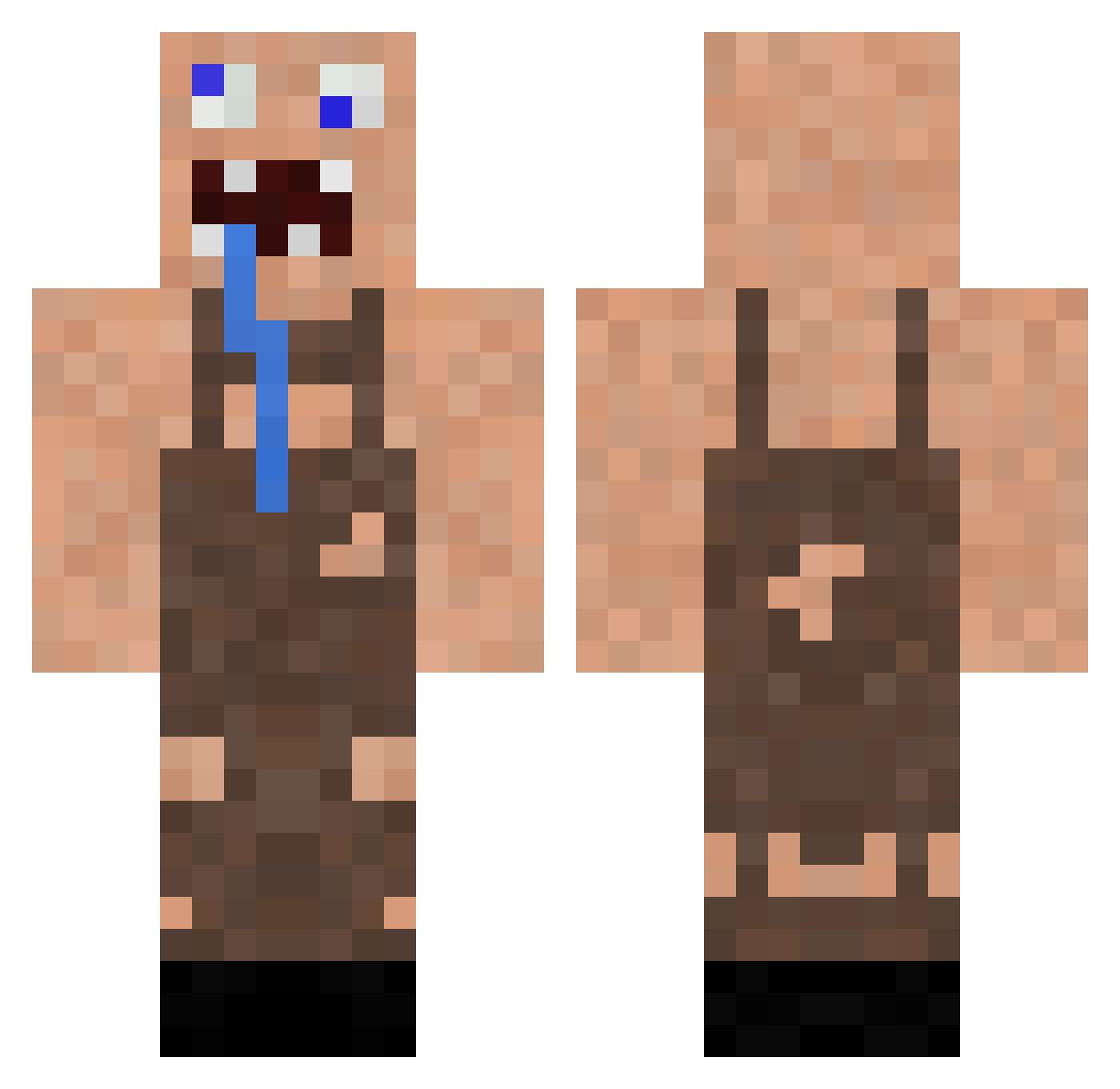 SirBauerUlrich Minecraft skin, front and back view