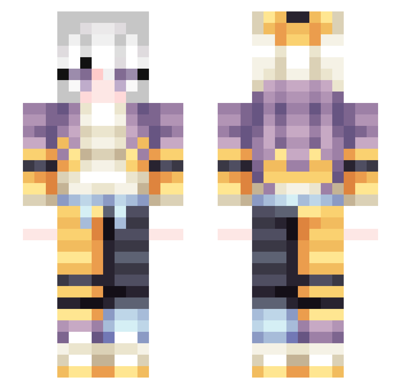 CyCyrus_ Minecraft skin, front and back view