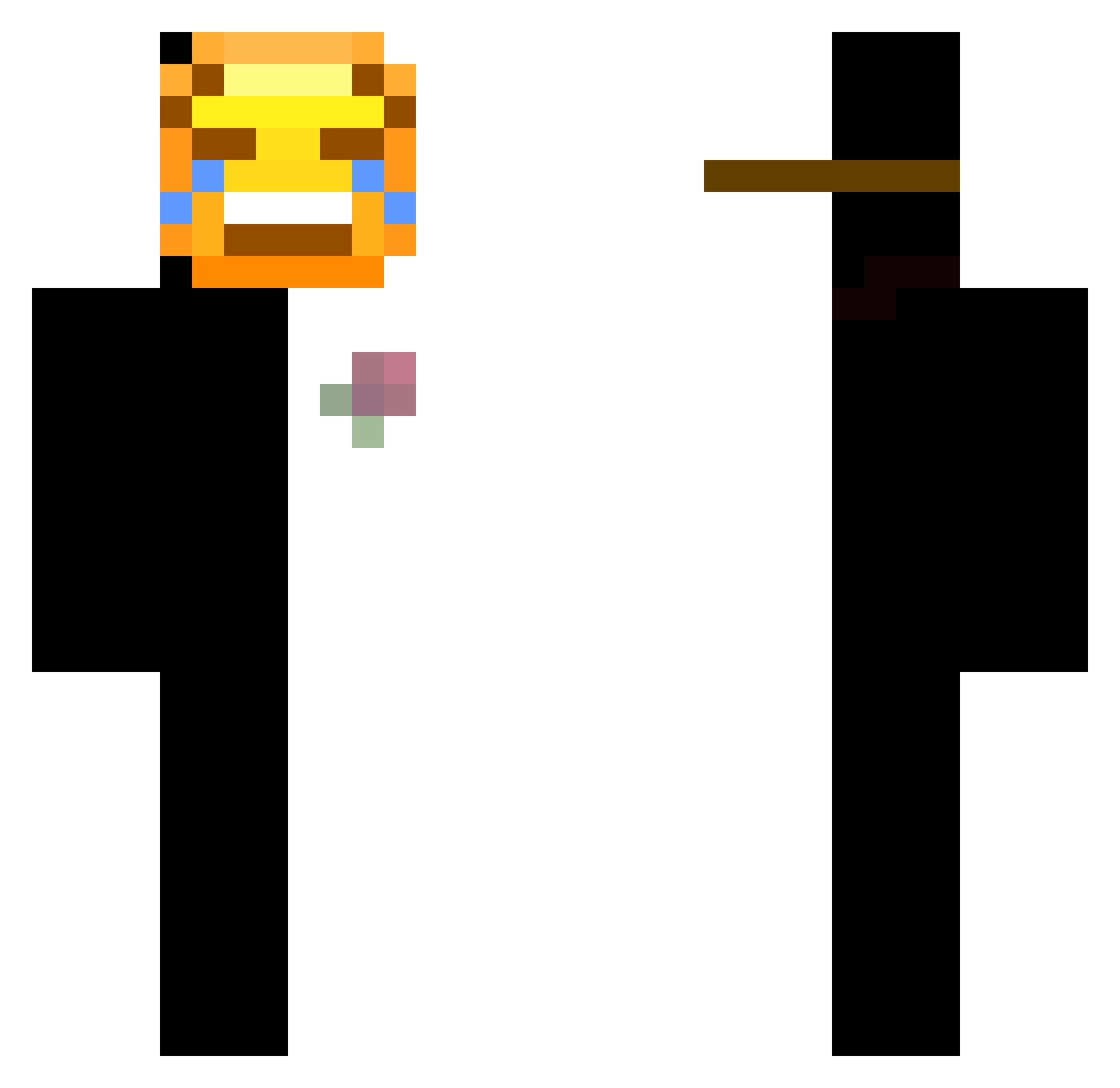 K1v1n Minecraft skin, front and back view