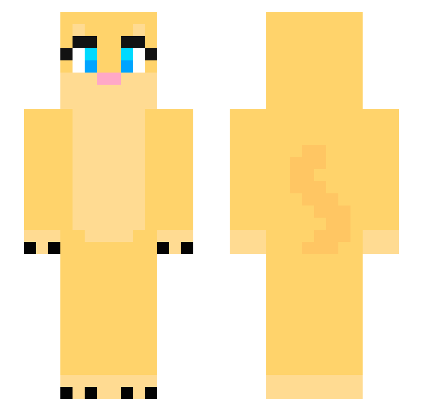 Adam1_ Minecraft skin, front and back view