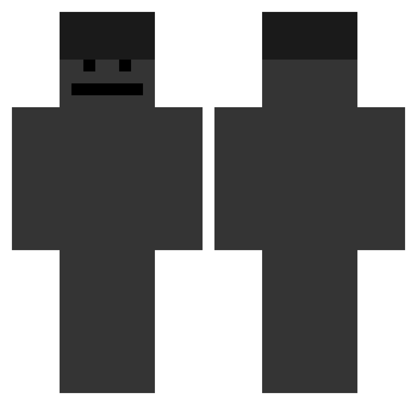 wangtianfu Minecraft skin, front and back view