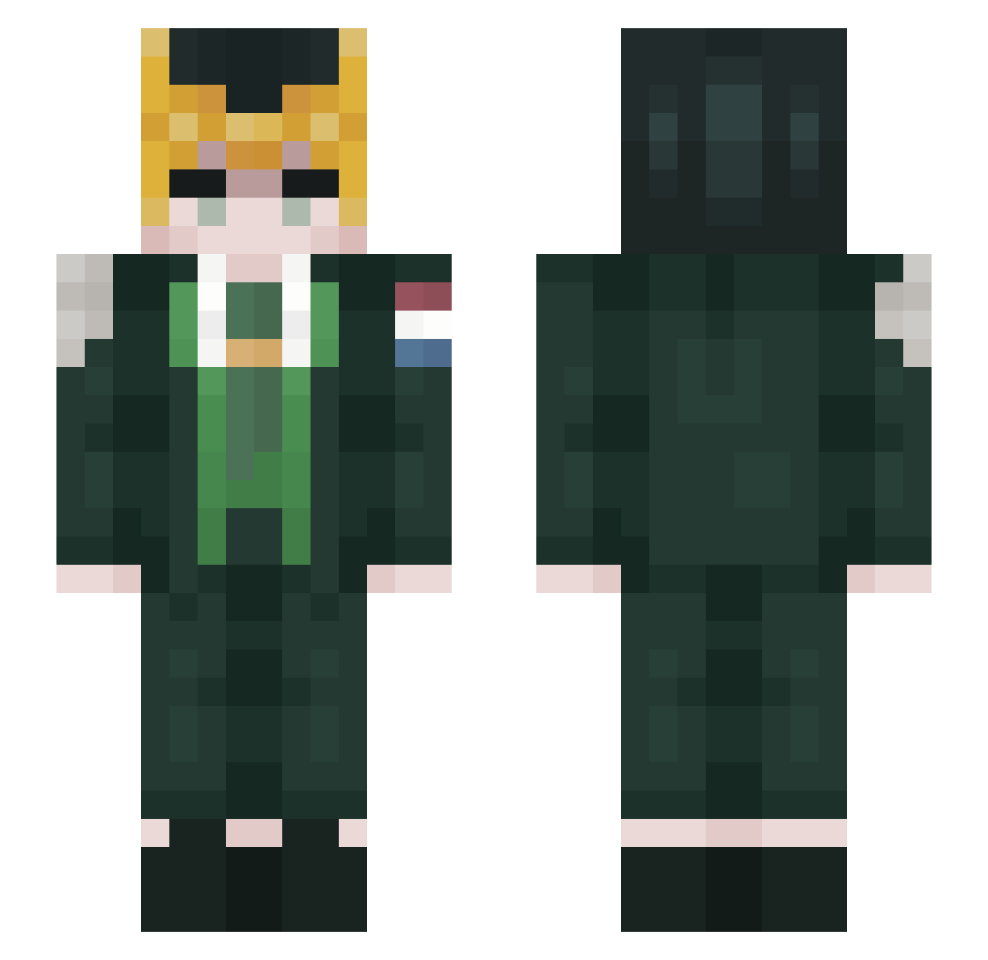 TakizawaSan_ Minecraft skin, front and back view