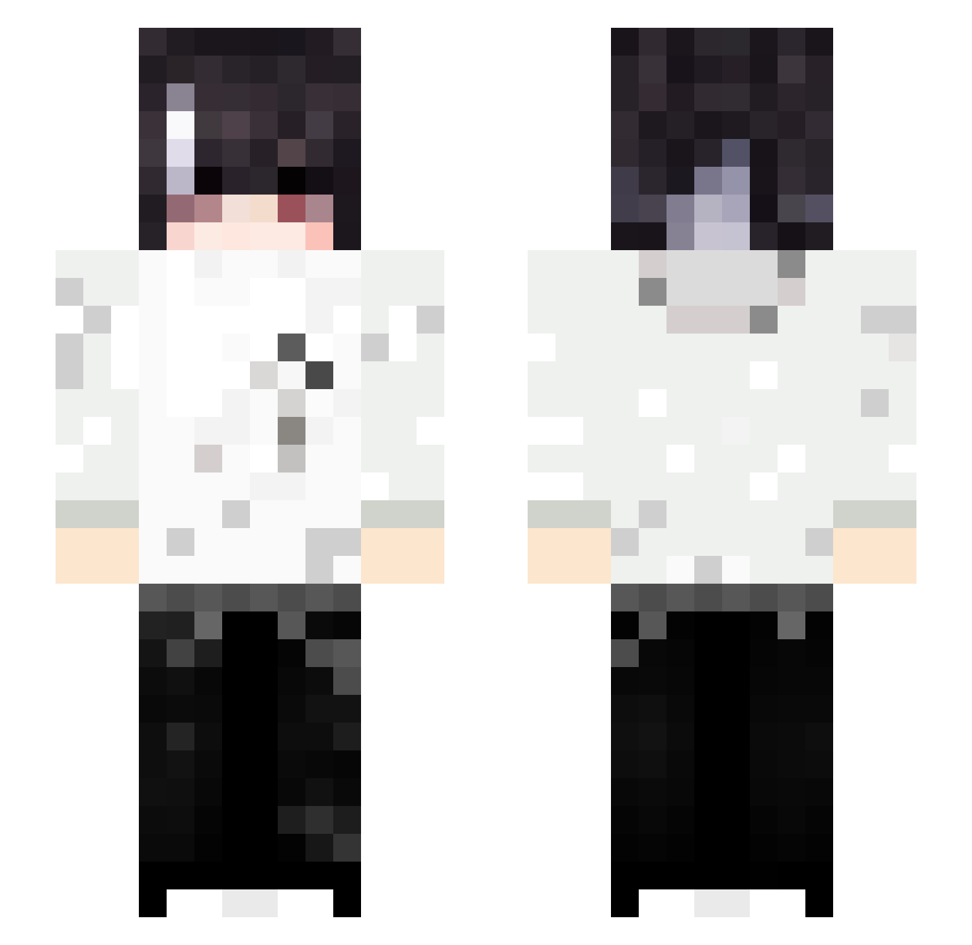 Ririum_ Minecraft skin, front and back view