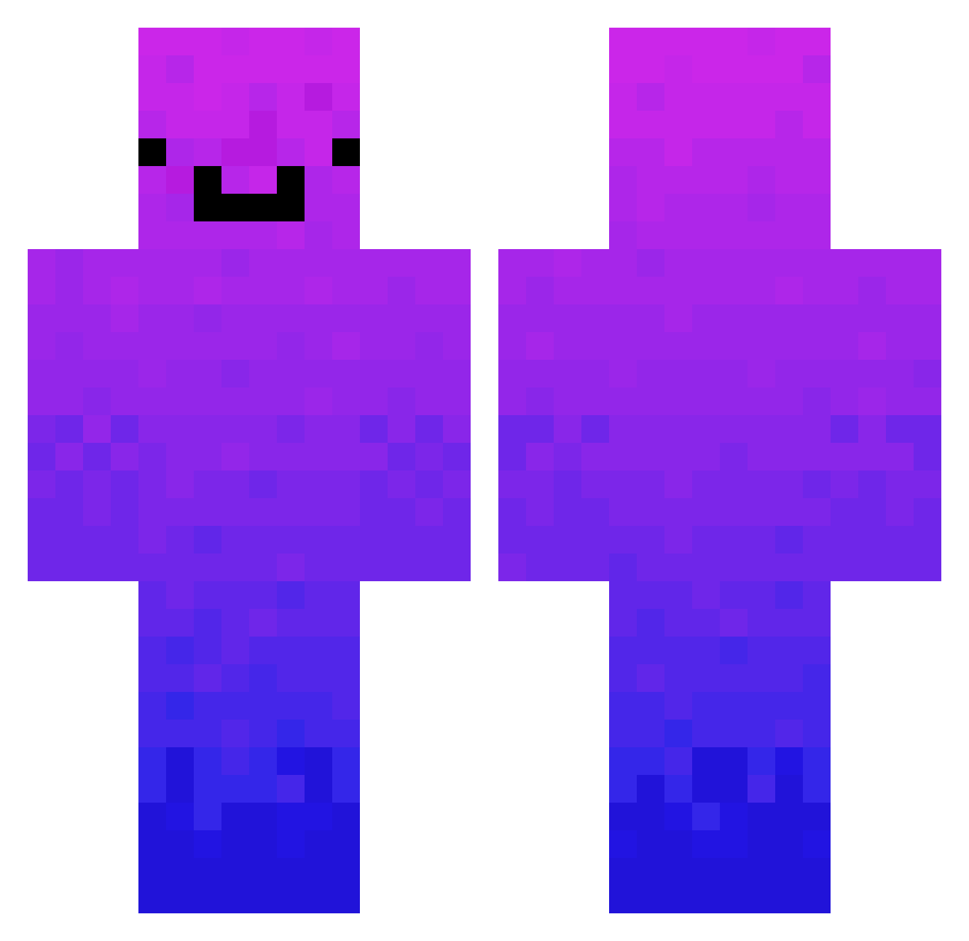 RoyalRizzler Minecraft skin, front and back view